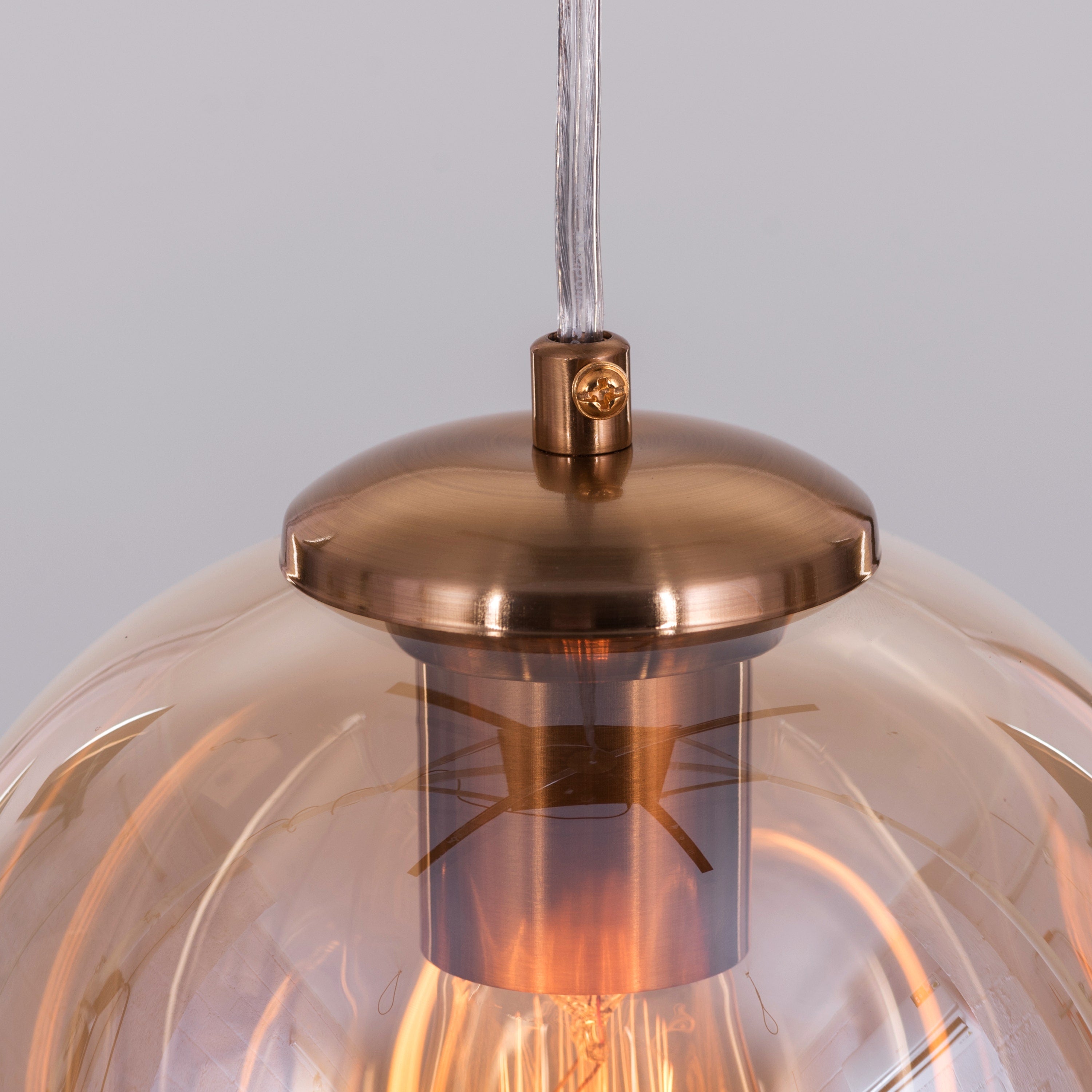 Thousand Stars Single (Amber) Glass Pendant Light