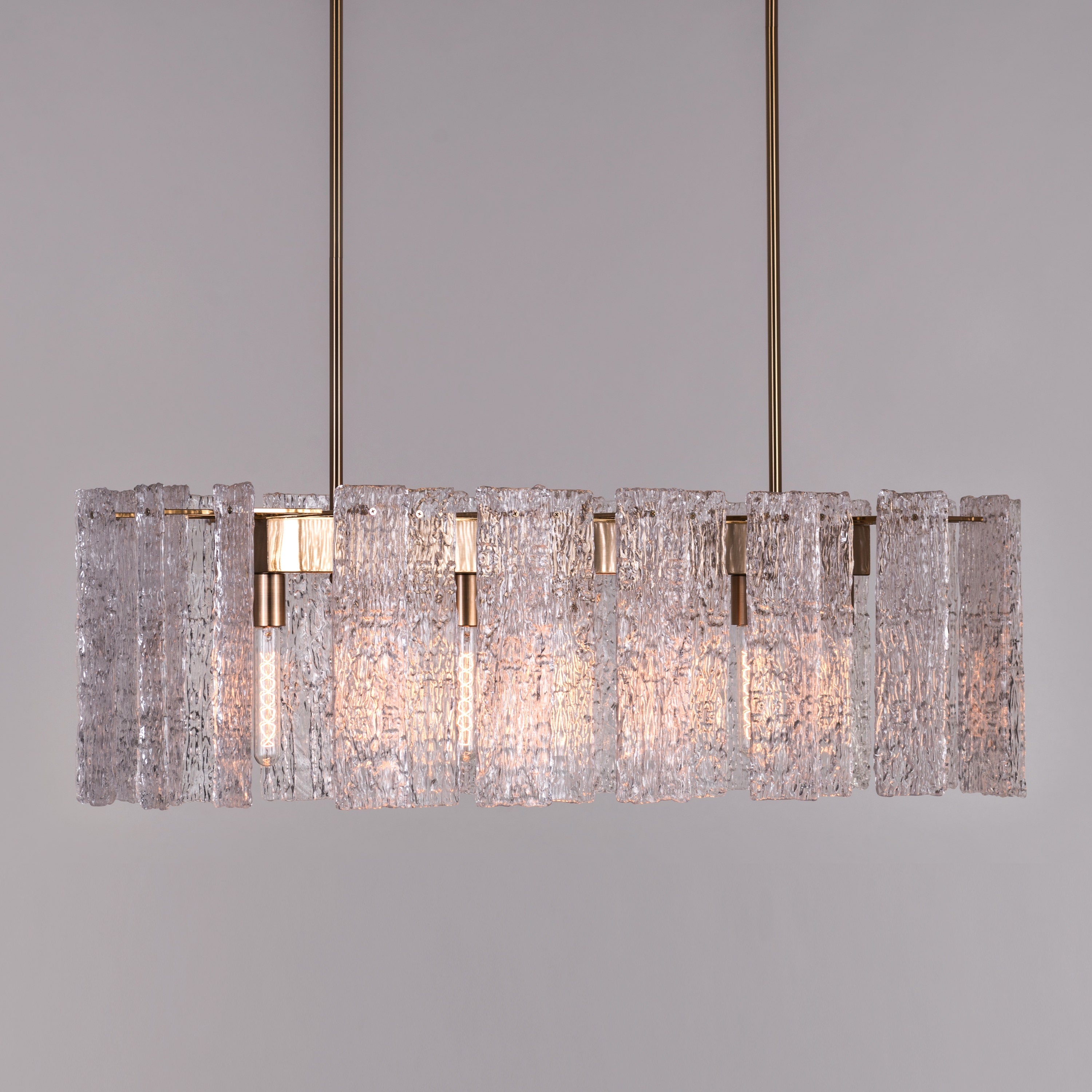 Vienna Waiting (Large, Gold) Glass Chandelier