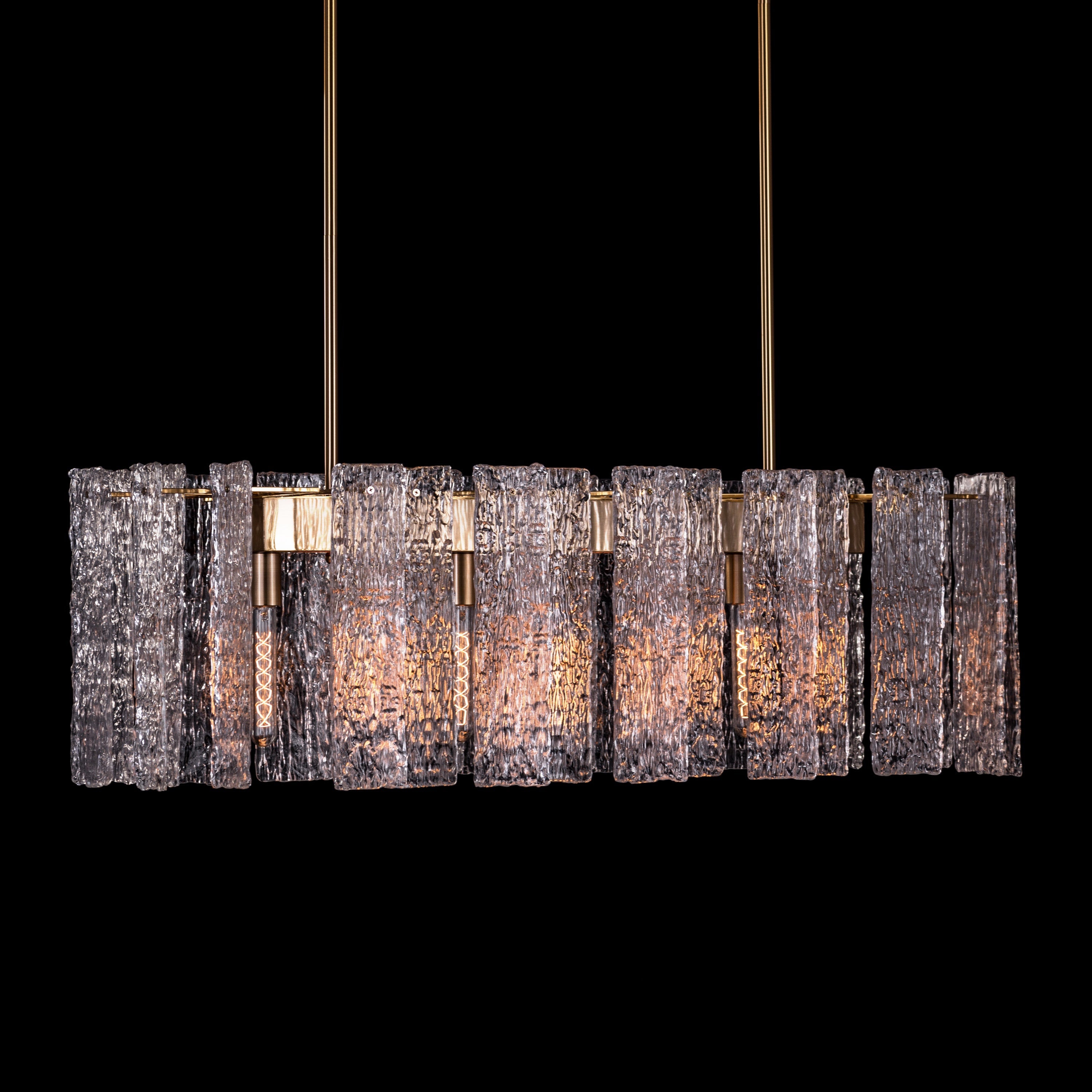 Vienna Waiting (Large, Gold) Glass Chandelier