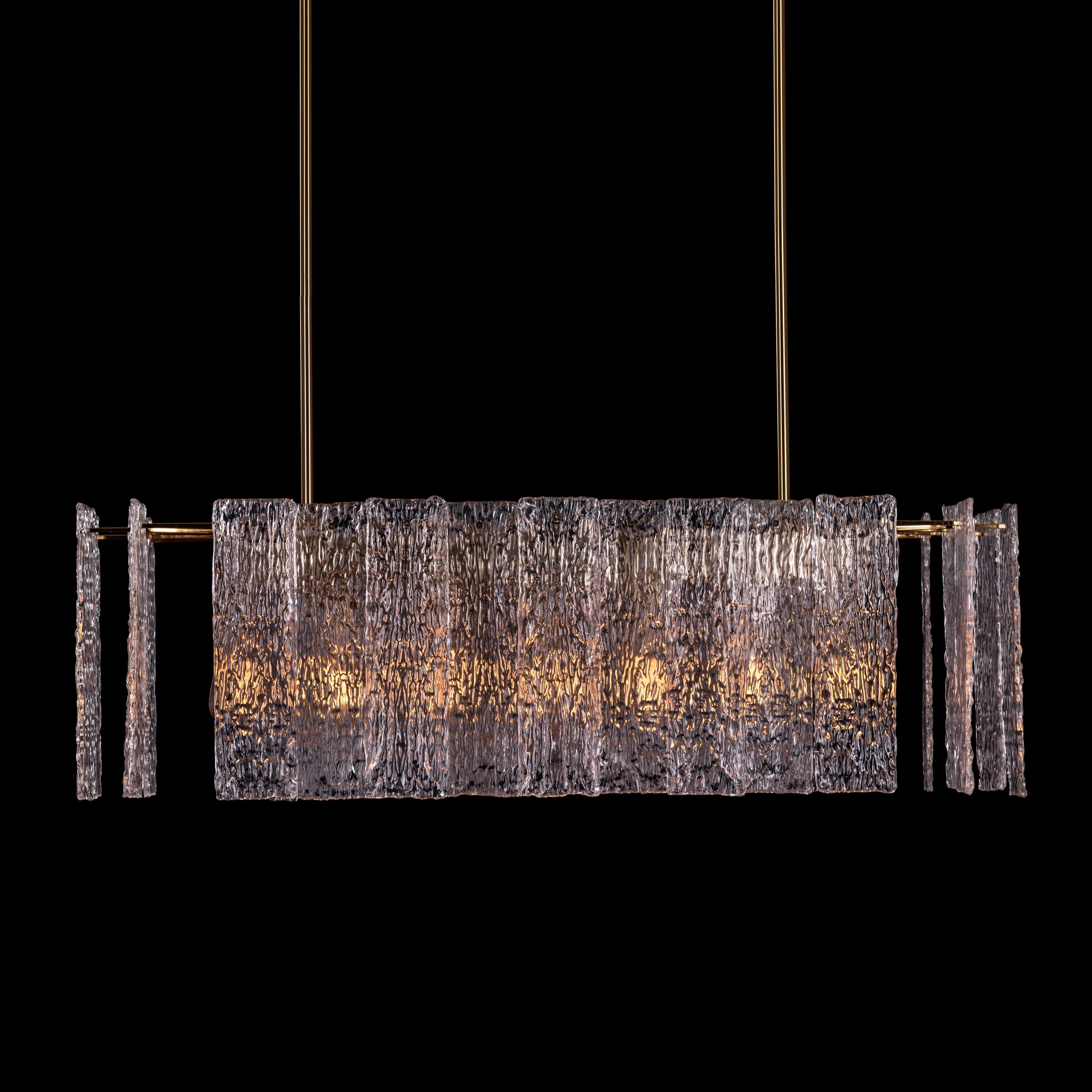 Vienna Waiting (Large, Gold) Glass Chandelier