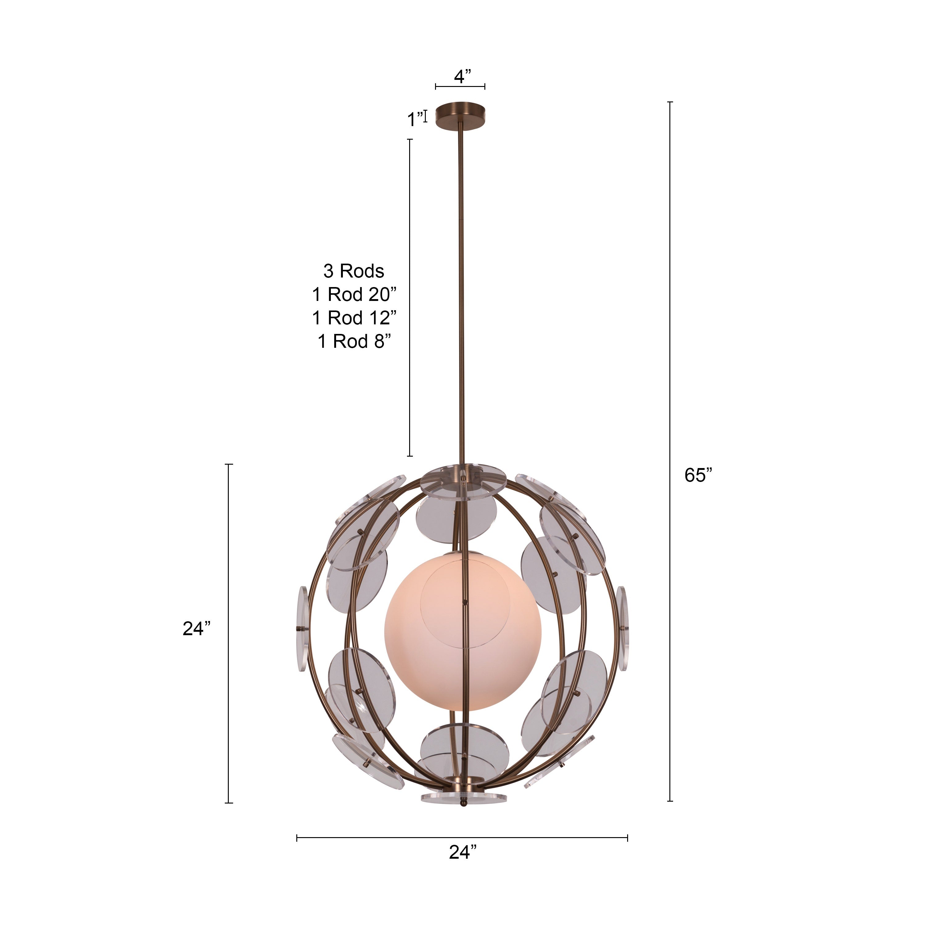 Slay The Summer (Gold) Pendant Light
