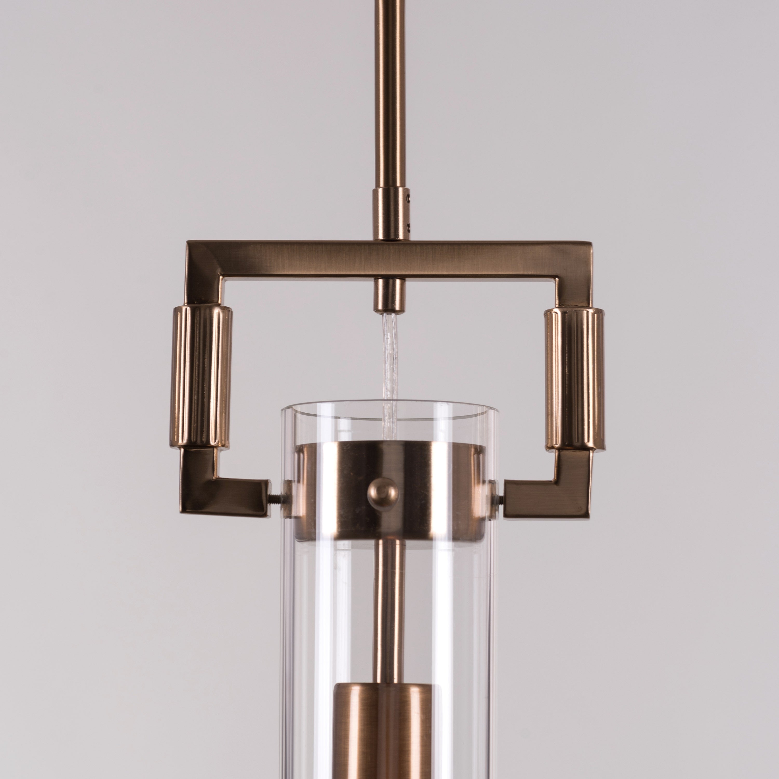 High Hopes (Long, Gold) Clear Glass Pendant Light