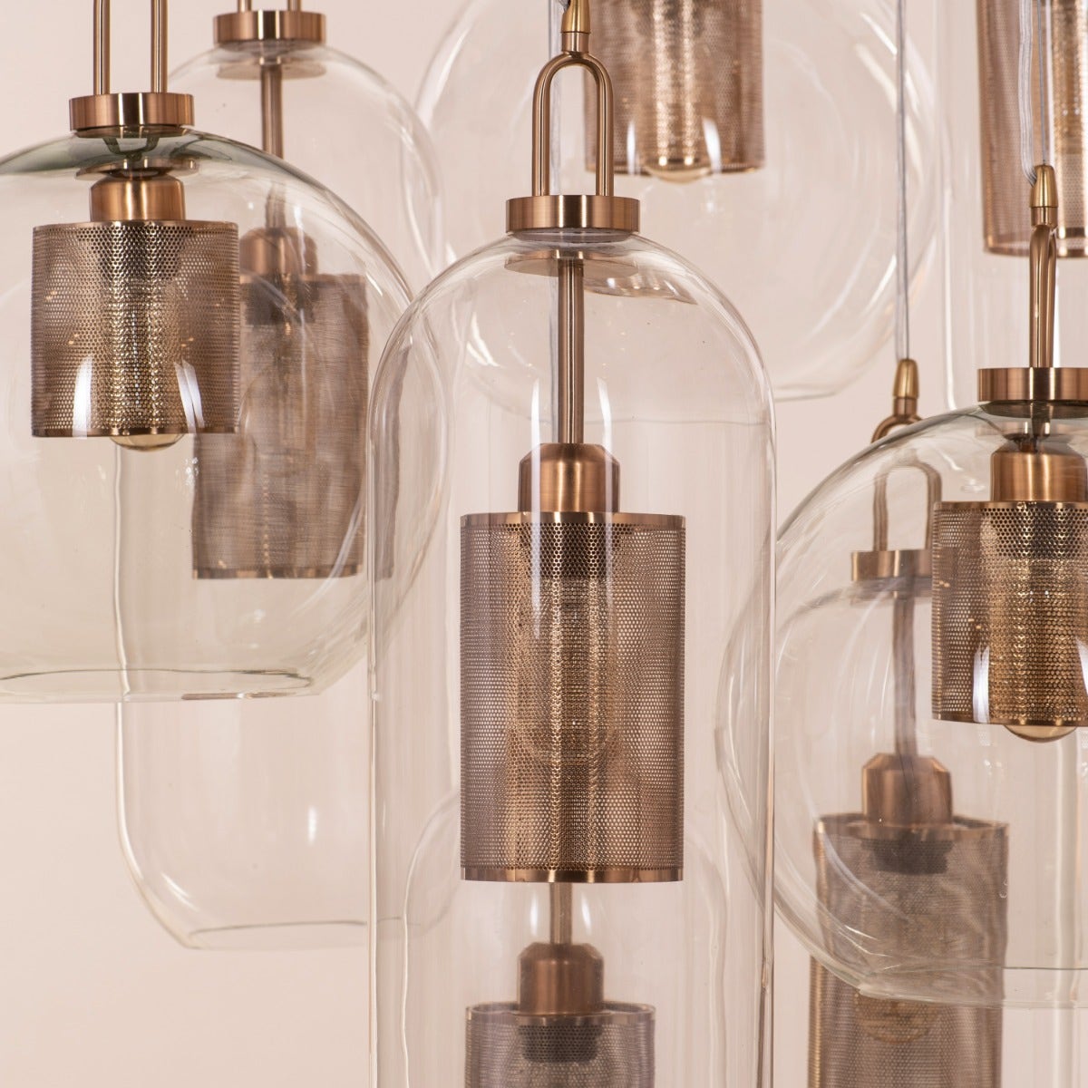 Star Of The Show (Large, Gold) Glass Chandelier