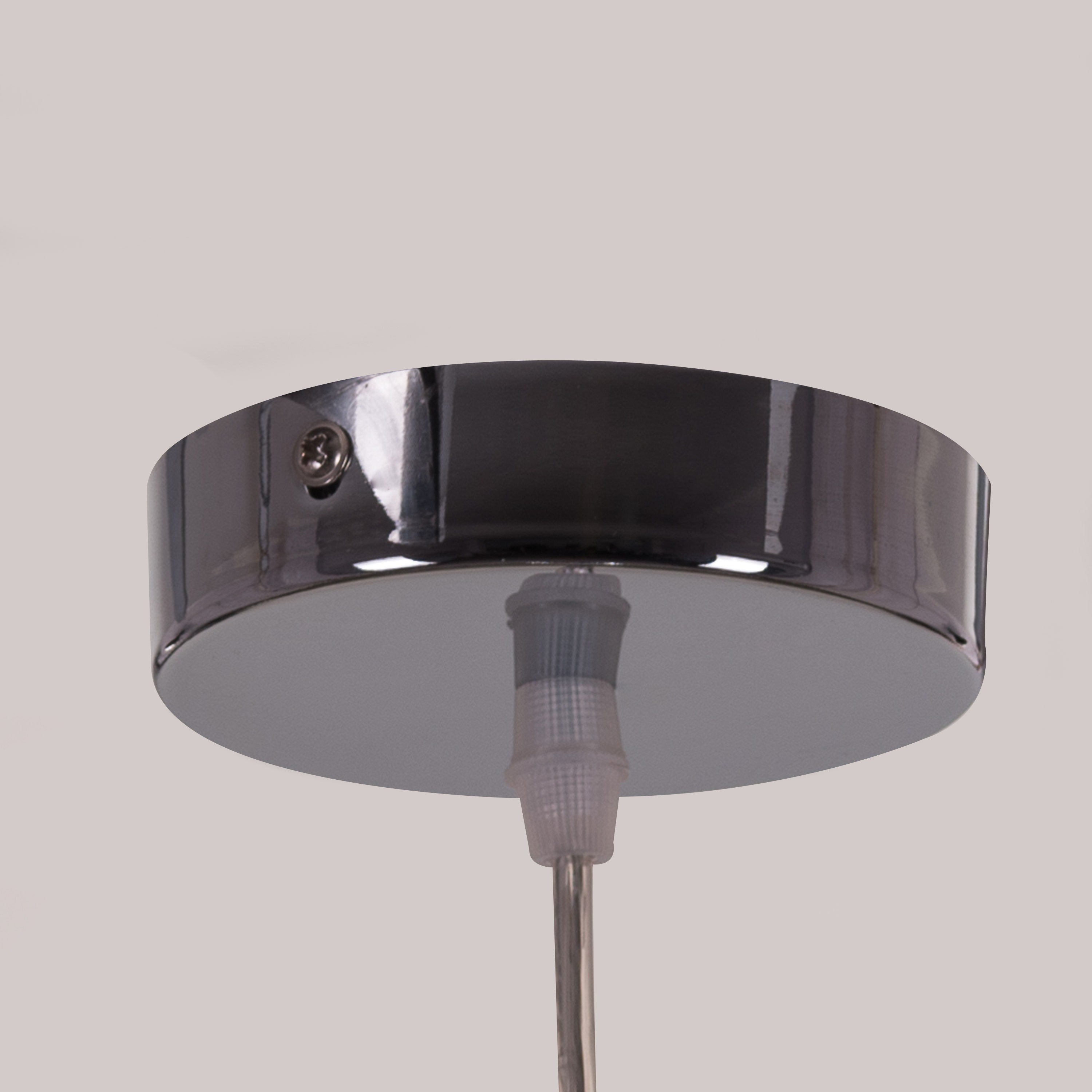 Ongoing Love (Large, Chrome, Smokey Grey) Glass Pendant Light