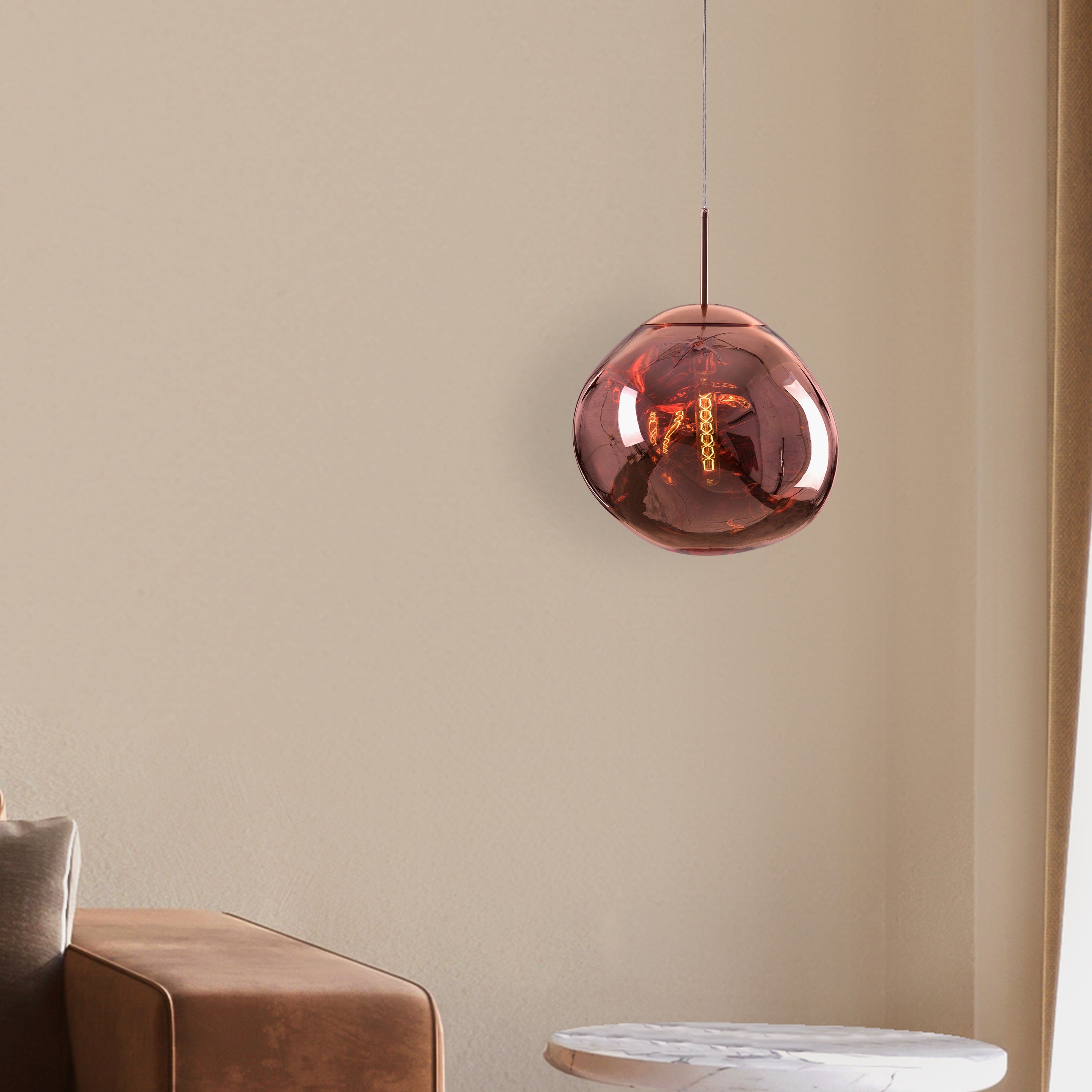 Ongoing Love (Large, Copper) Glass Pendant Light
