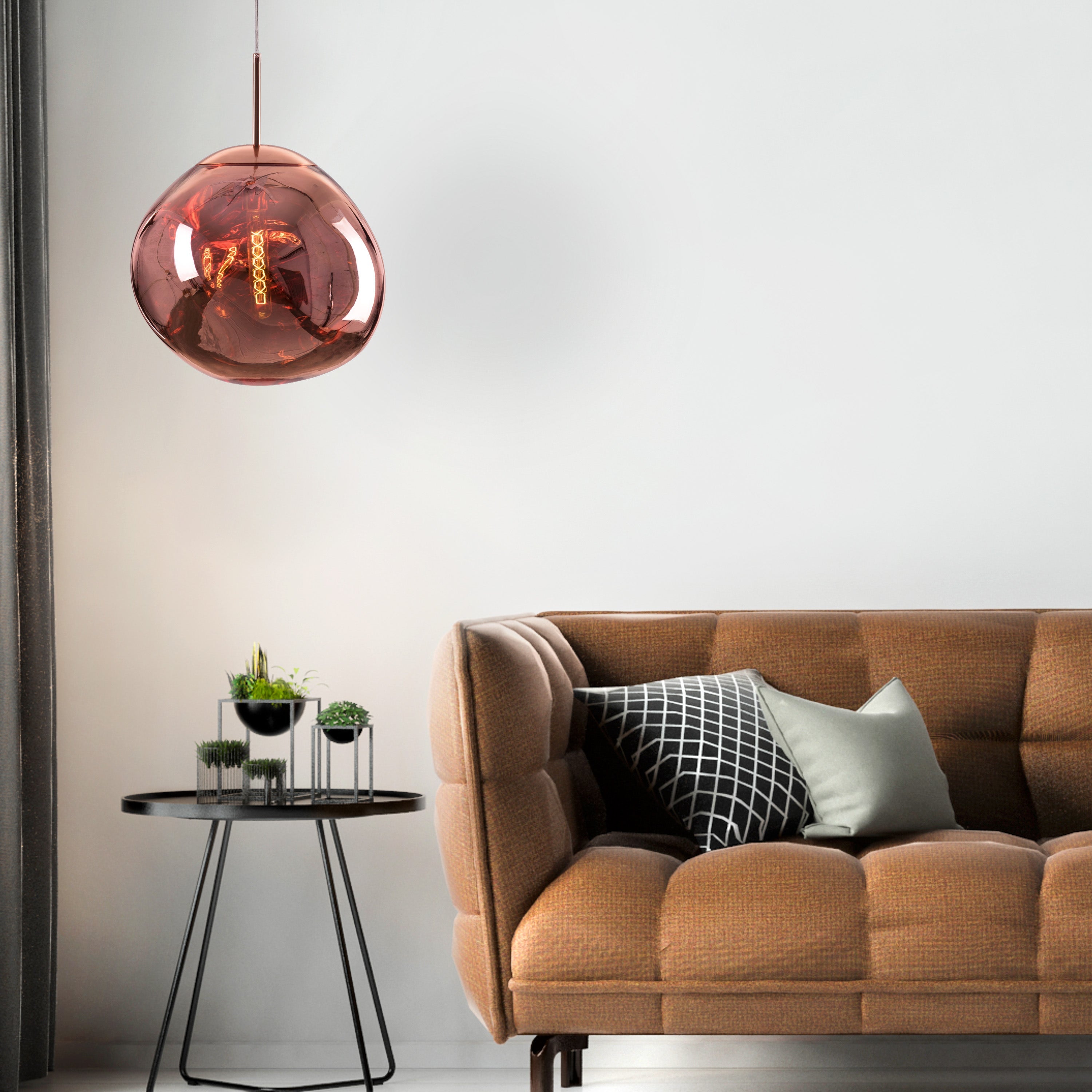 Ongoing Love (Large, Copper) Glass Pendant Light