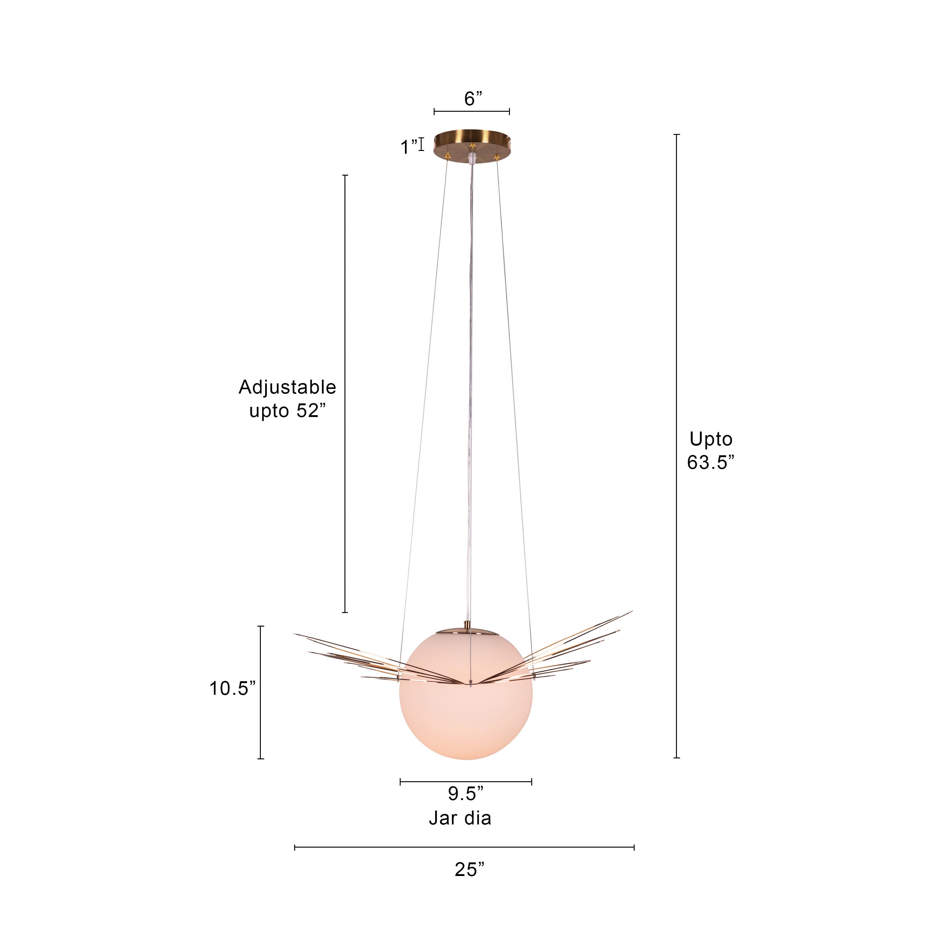 Golden Snitch (Gold, Smart LED) Pendant Light