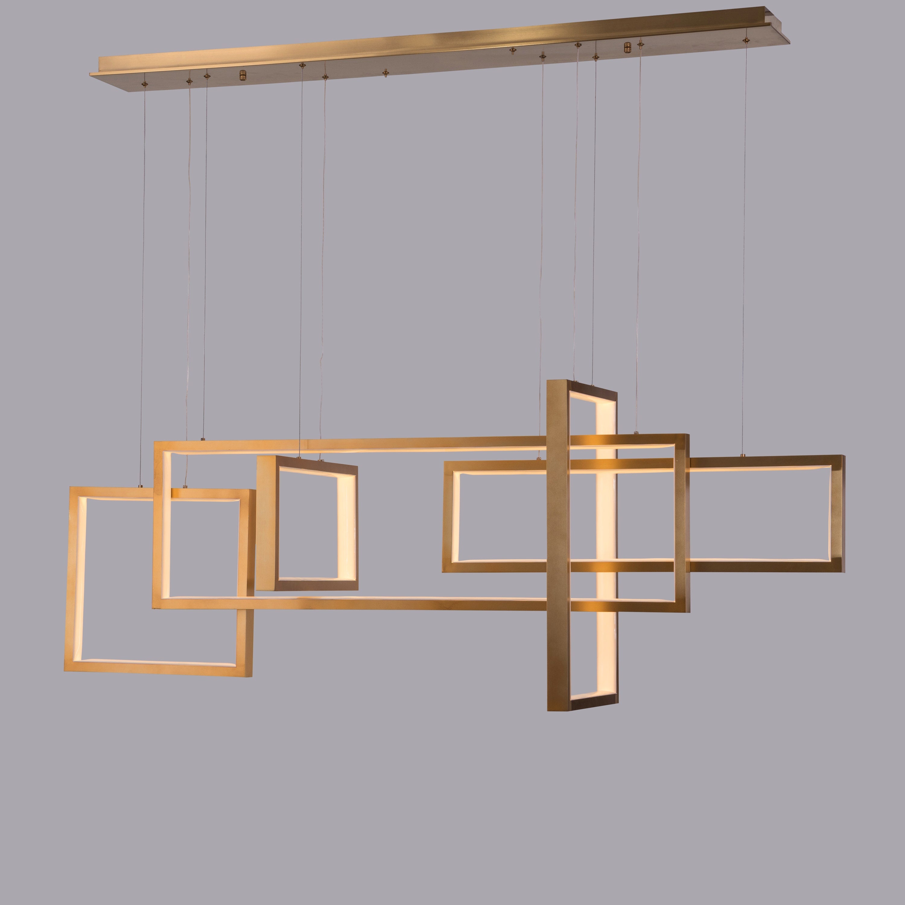 Three Day Weekend (Large, Gold, 3 Color Dimmable LED With Remote Control) Chandelier