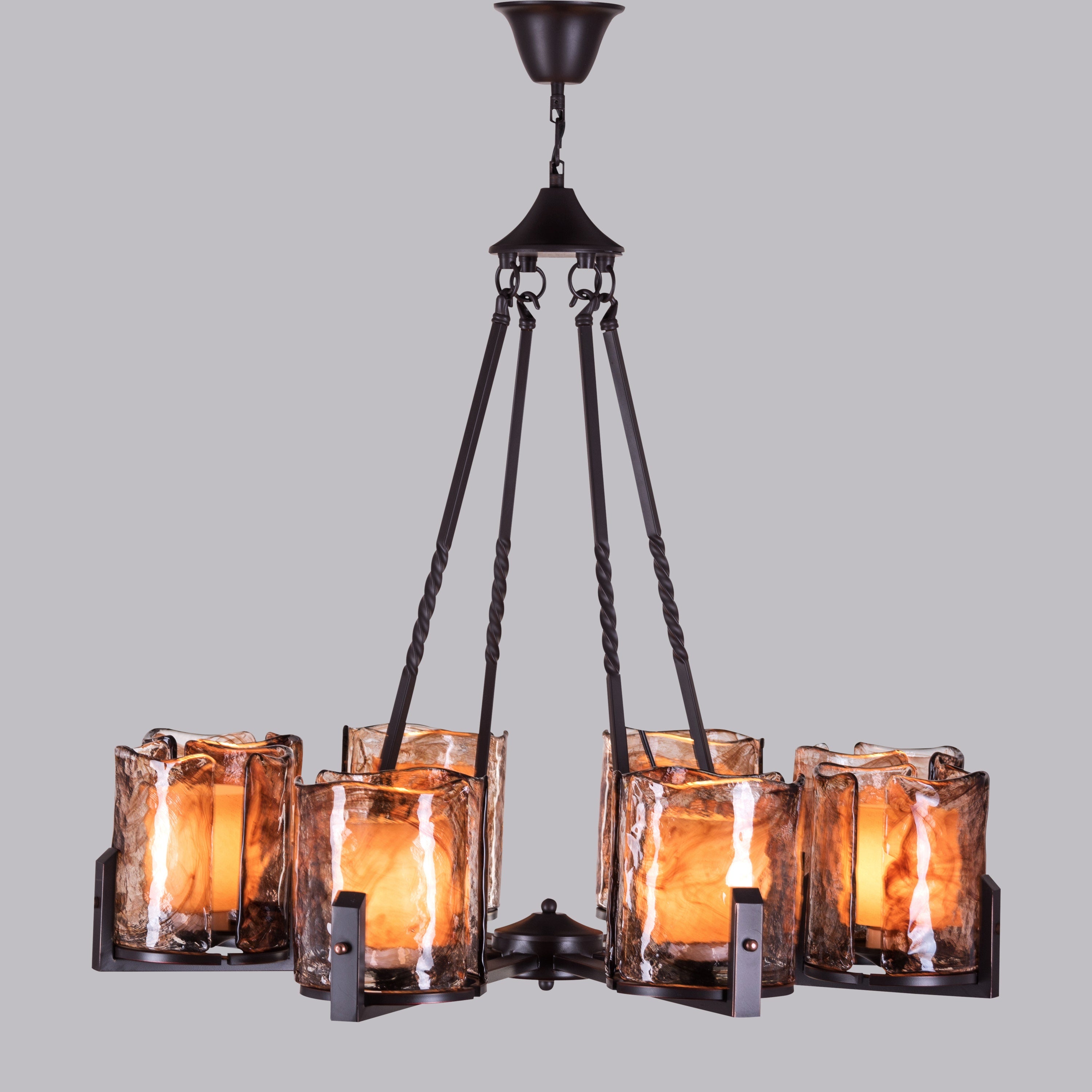 Unrequited Love (Medium, Black, 8 Hurricane) Chandelier
