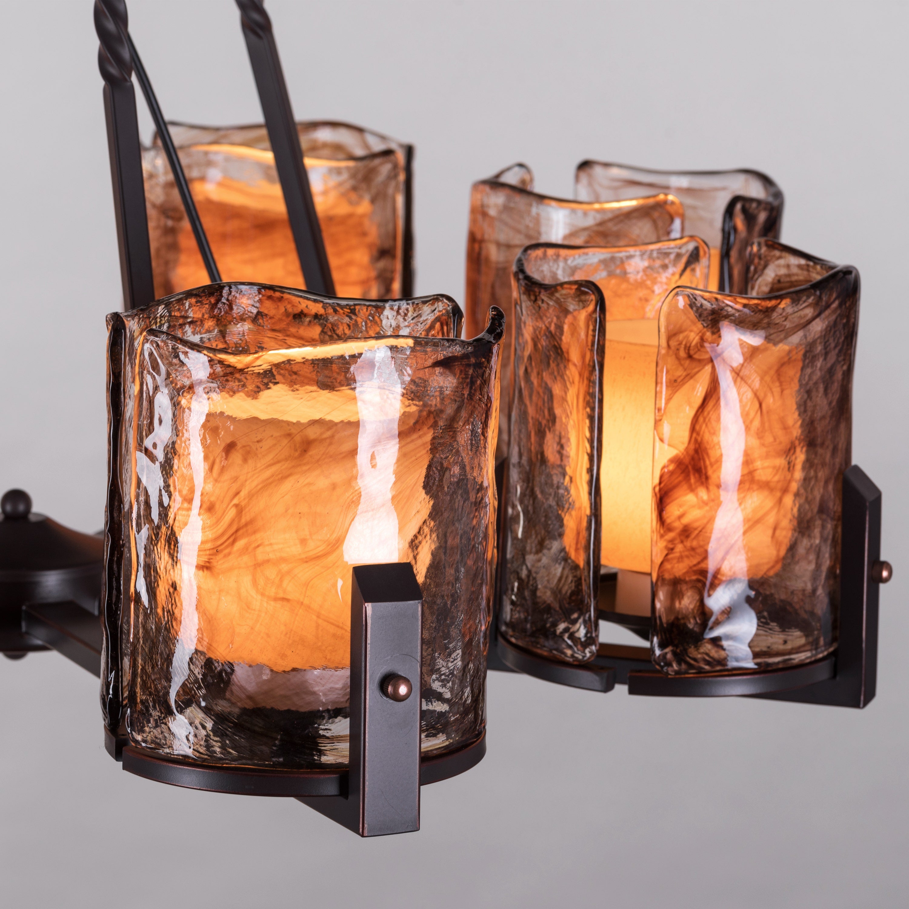 Unrequited Love (Medium, Black, 8 Hurricane) Chandelier