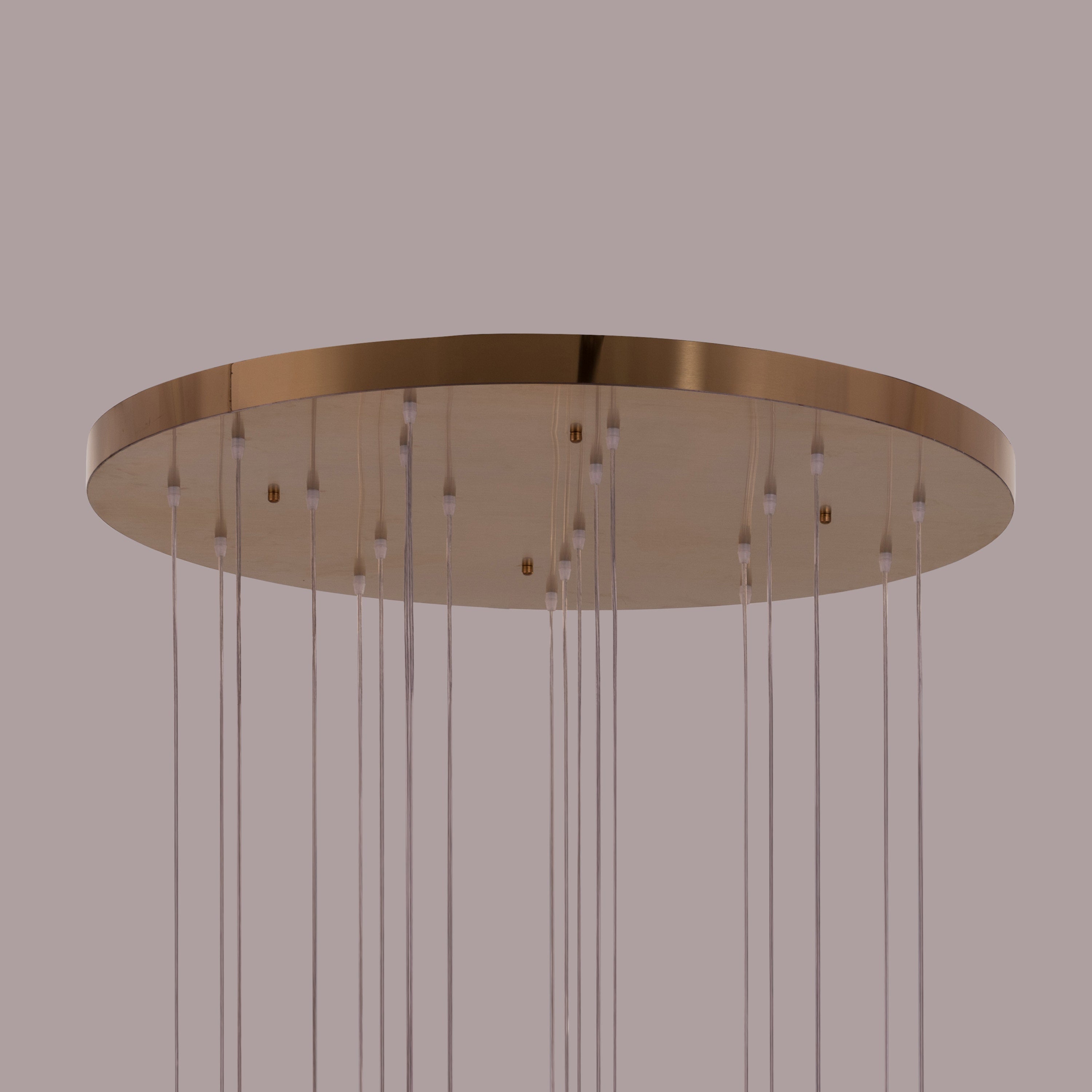 Let It Snow (Large, Gold) Champagne Glass Double Height Chandelier