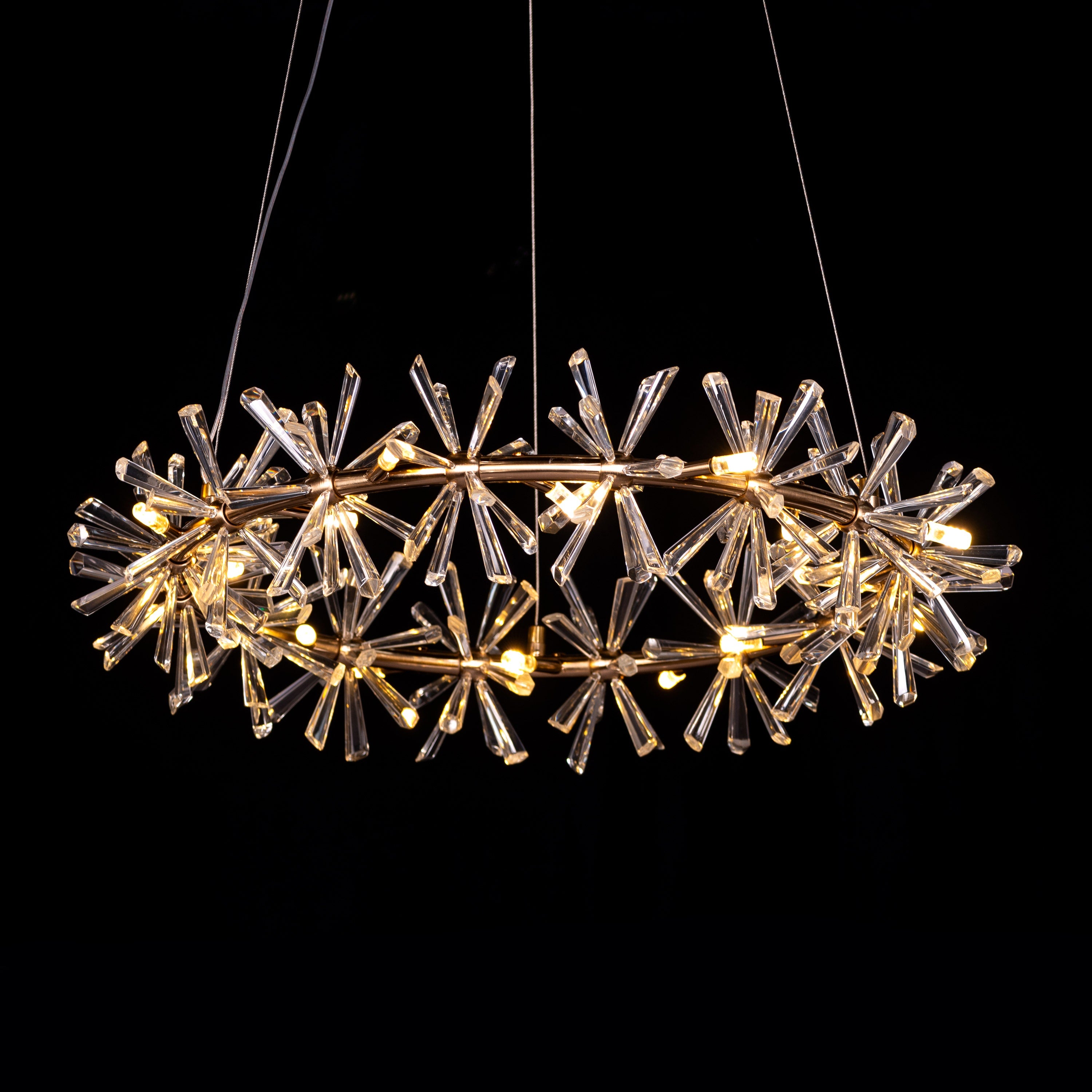 See Me In A Crown (Small, Gold) Crystal Chandelier