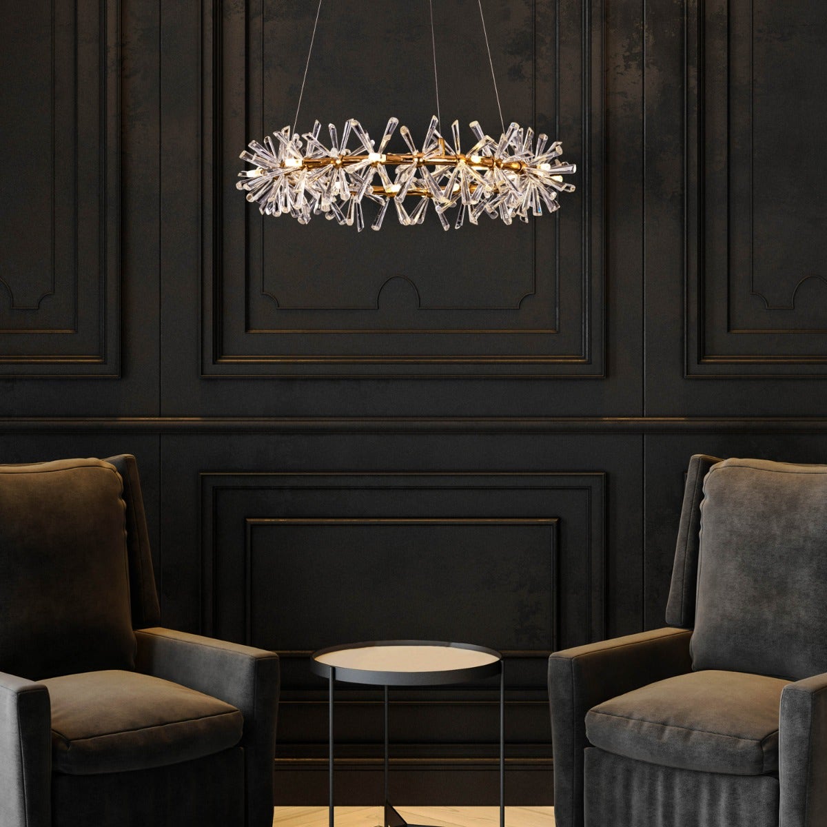 See Me In A Crown (Small, Gold) Crystal Chandelier