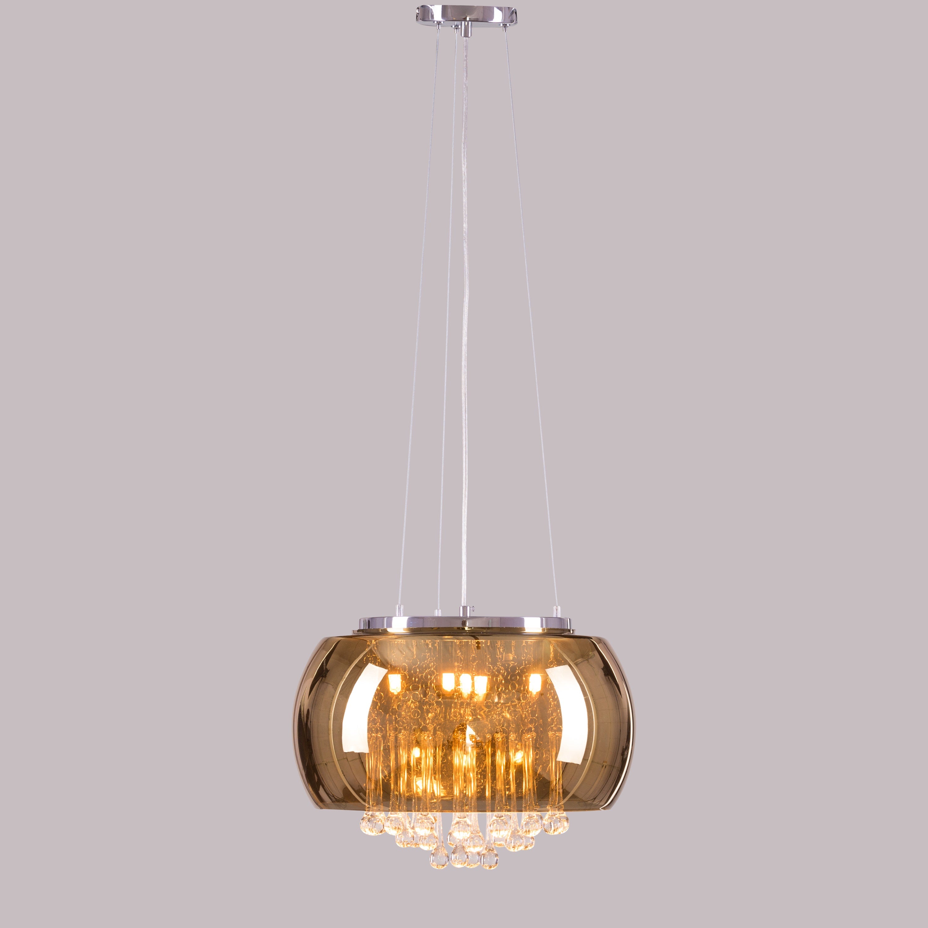 Enchanted (40 cm, Gold, Mirror Finish) Crystal Chandelier