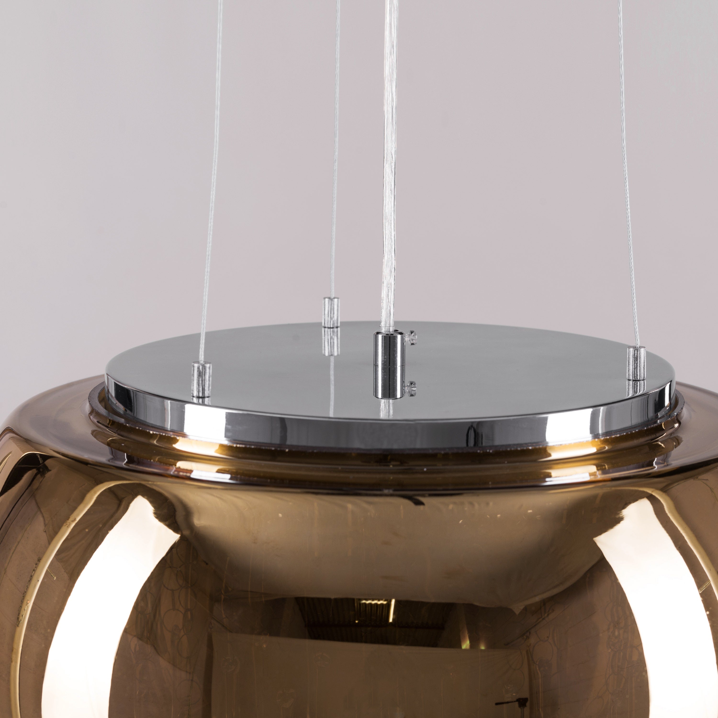 Enchanted (40 cm, Gold, Mirror Finish) Crystal Chandelier