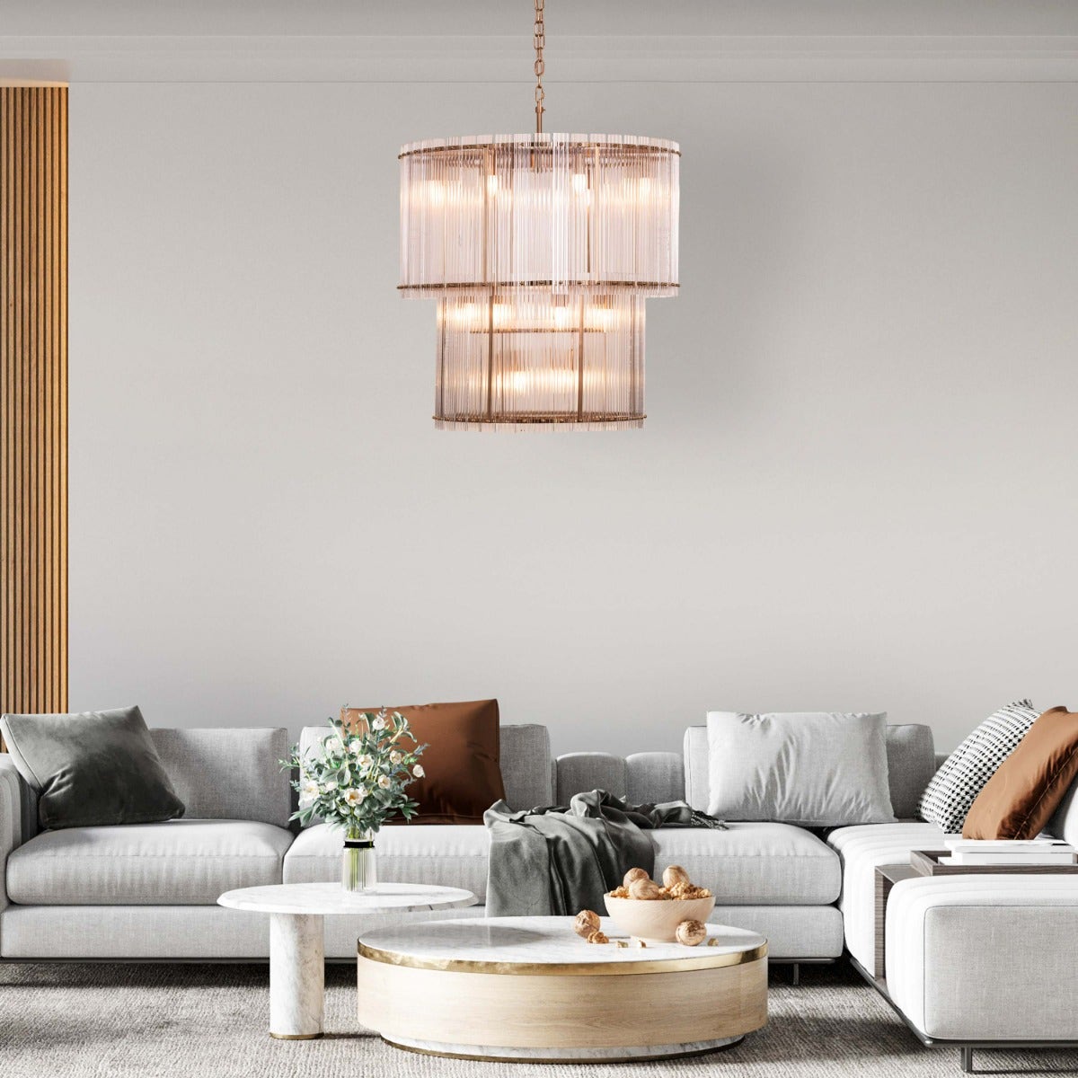 Take Me To The Hamptons (Large, Round, Gold) Chandelier