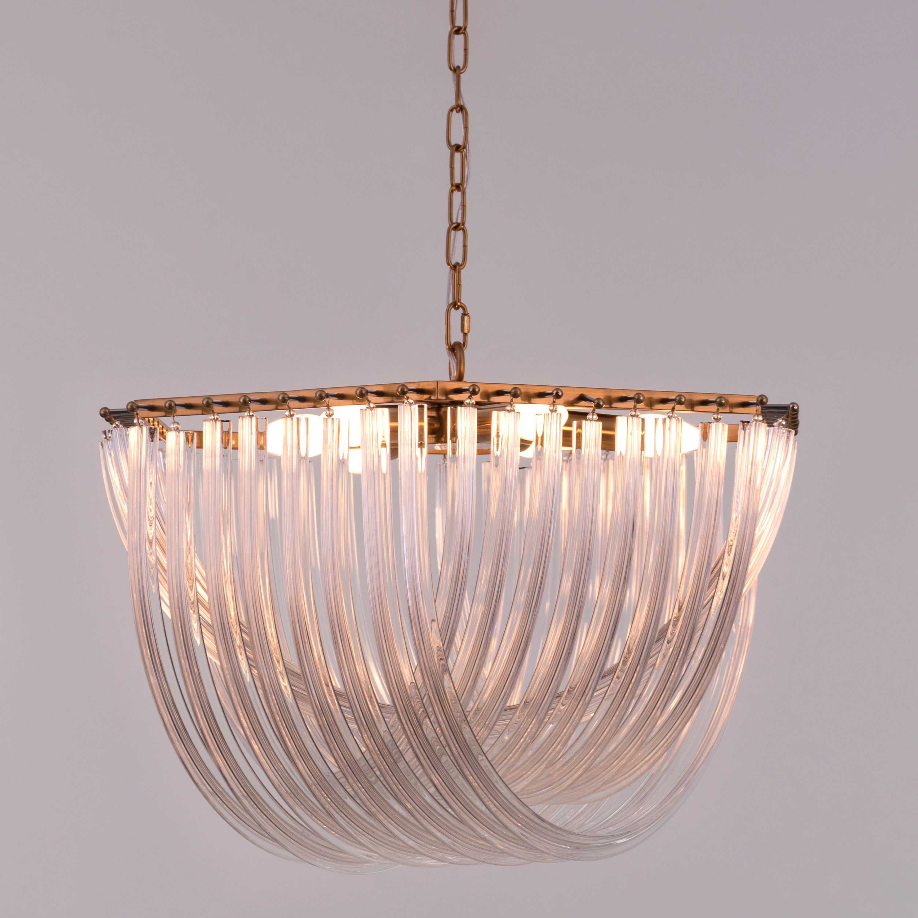 Golden Gaze (Small, Gold) Fiber Glass Chandelier