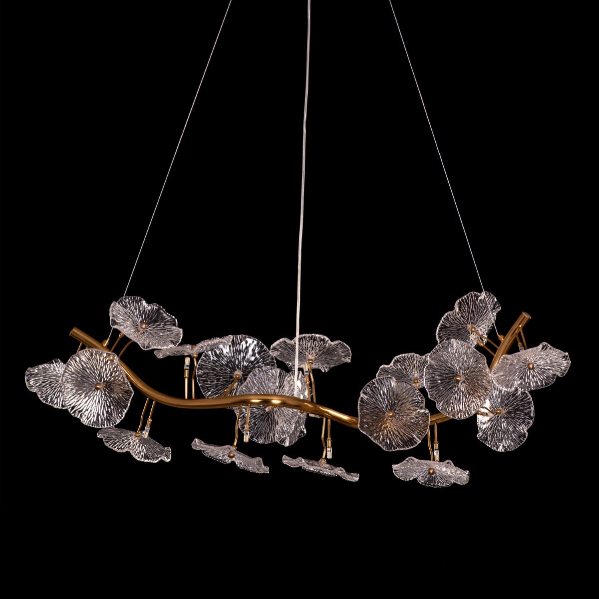 Written In The Stars (Small, Matte Gold) Tree Branch Chandelier