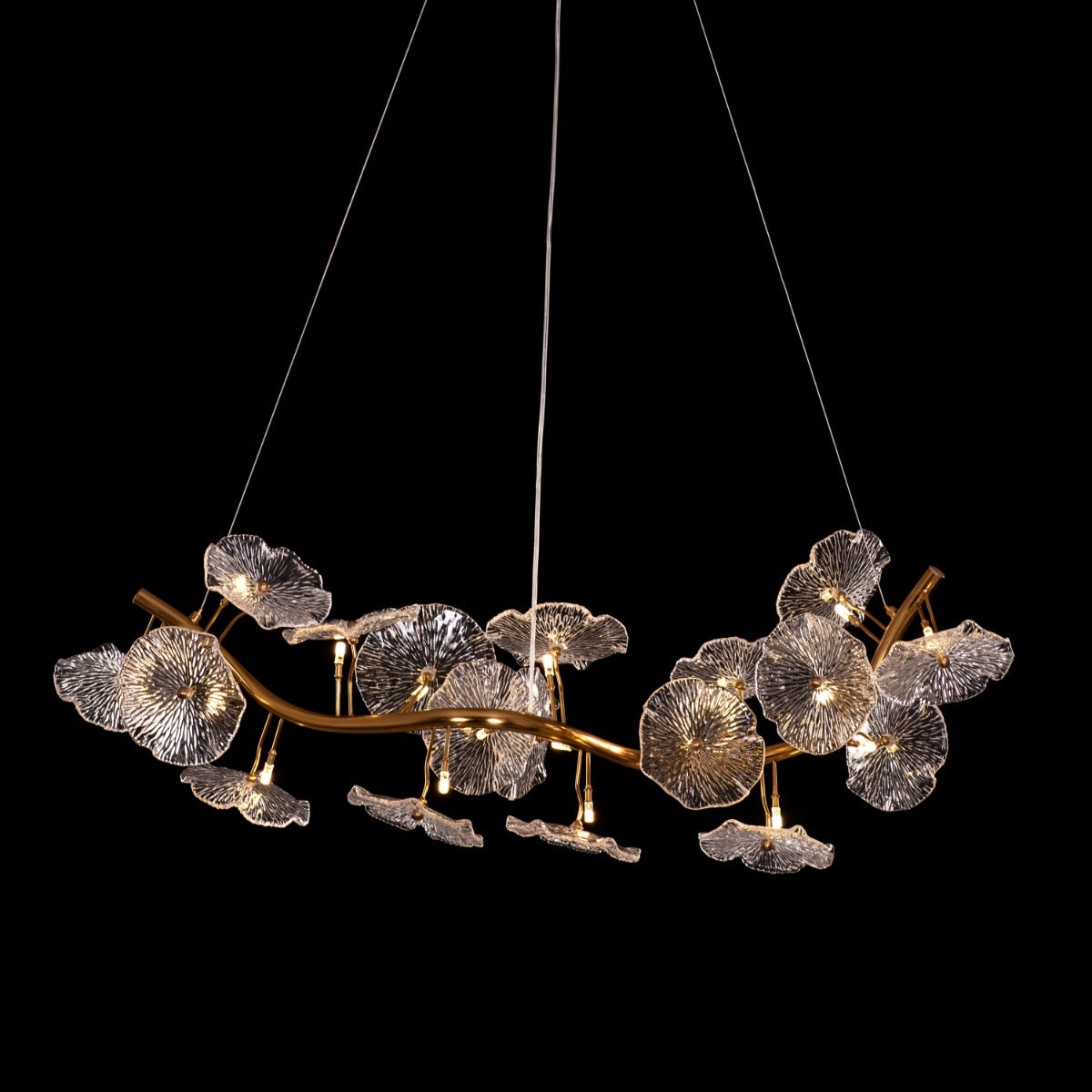 Written In The Stars (Small, Matte Gold) Tree Branch Chandelier