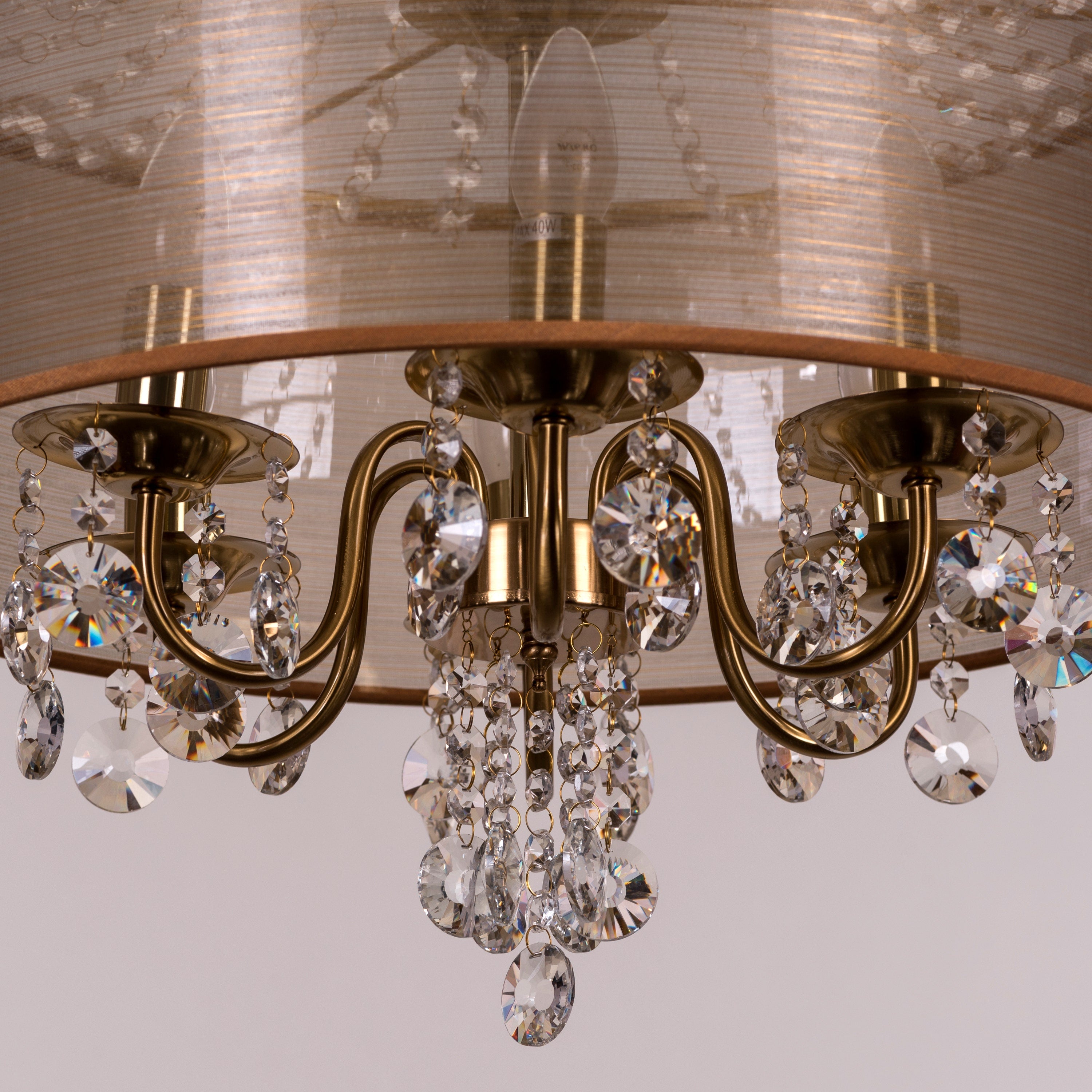 So In Love (Small, Gold) Crystal Chandelier