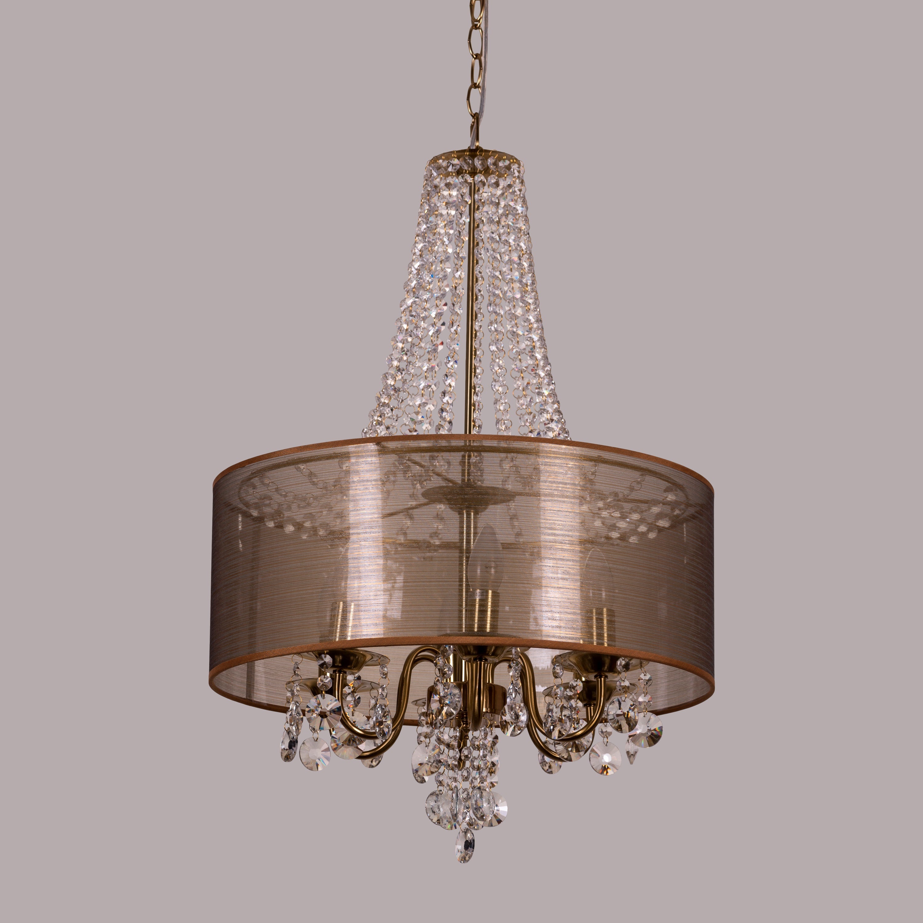 So In Love (Small, Gold) Crystal Chandelier