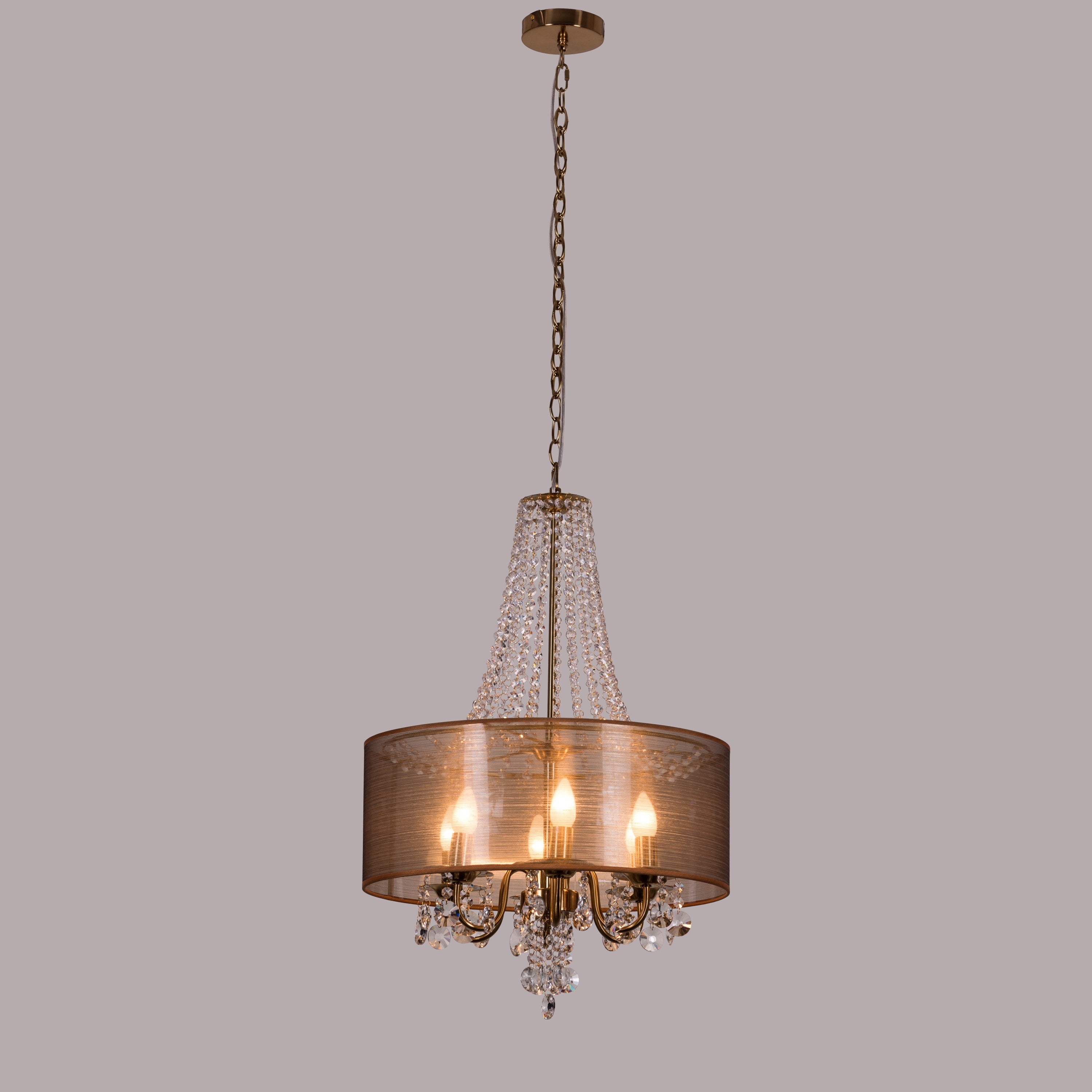 So In Love (Small, Gold) Crystal Chandelier