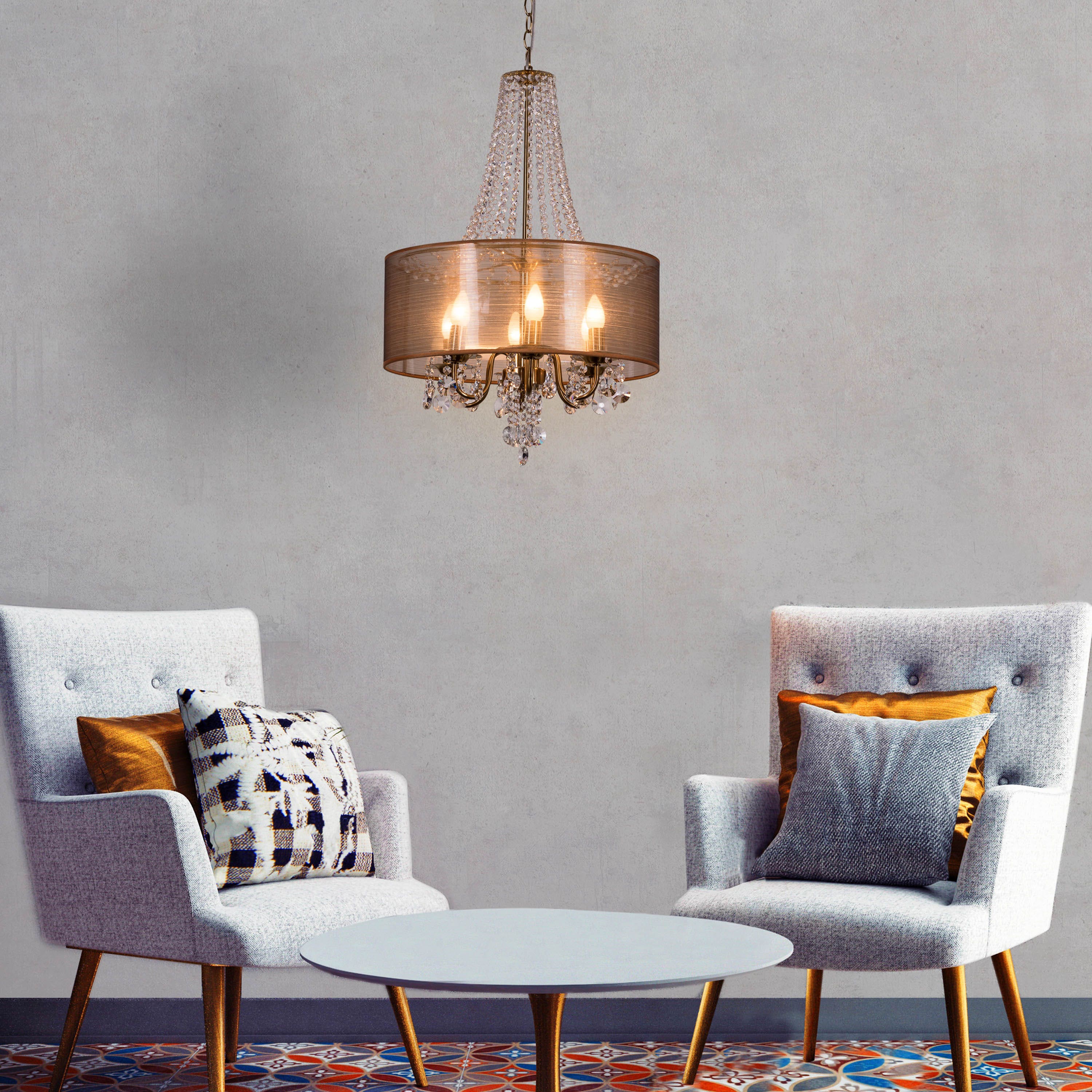 So In Love (Small, Gold) Crystal Chandelier