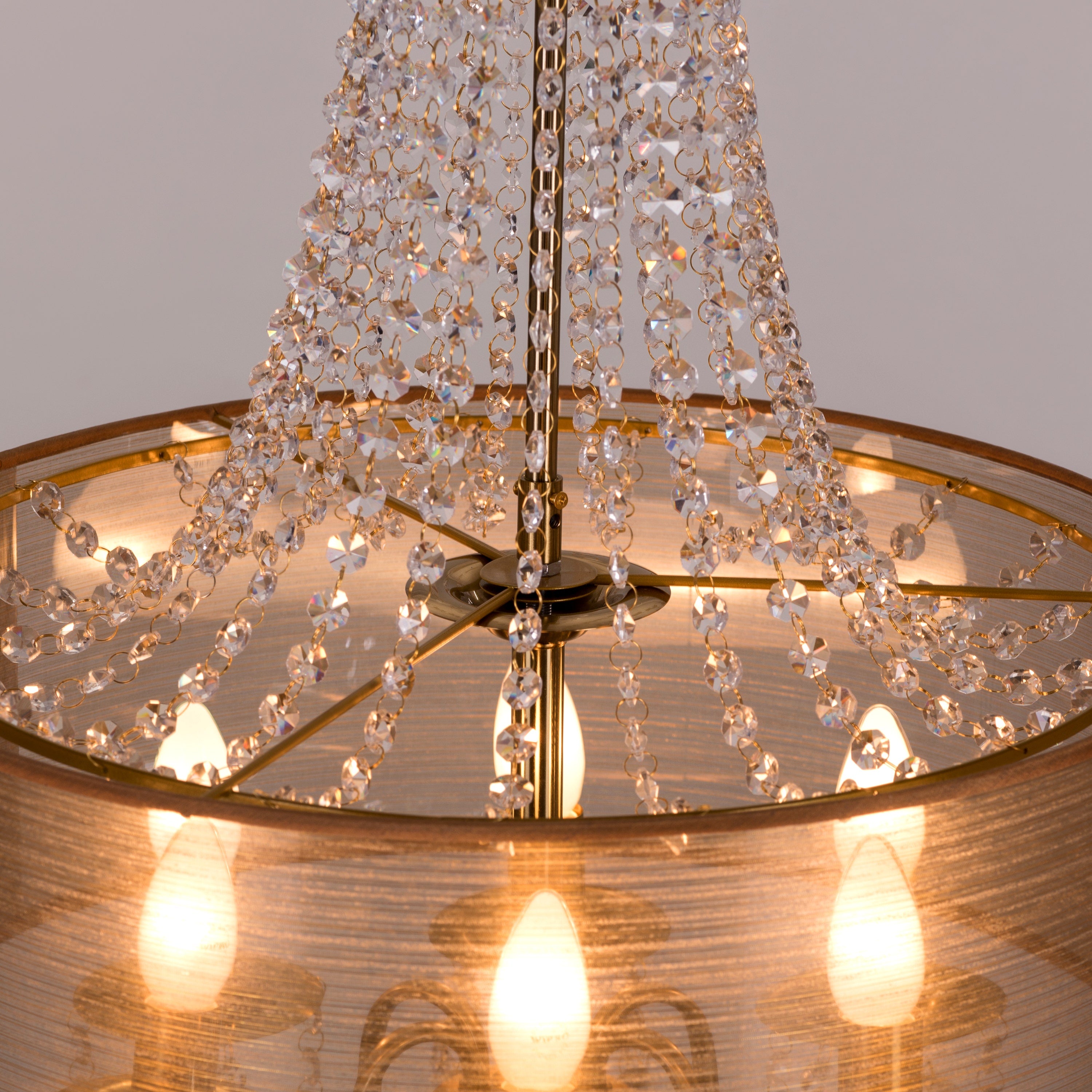 So In Love (Small, Gold) Crystal Chandelier