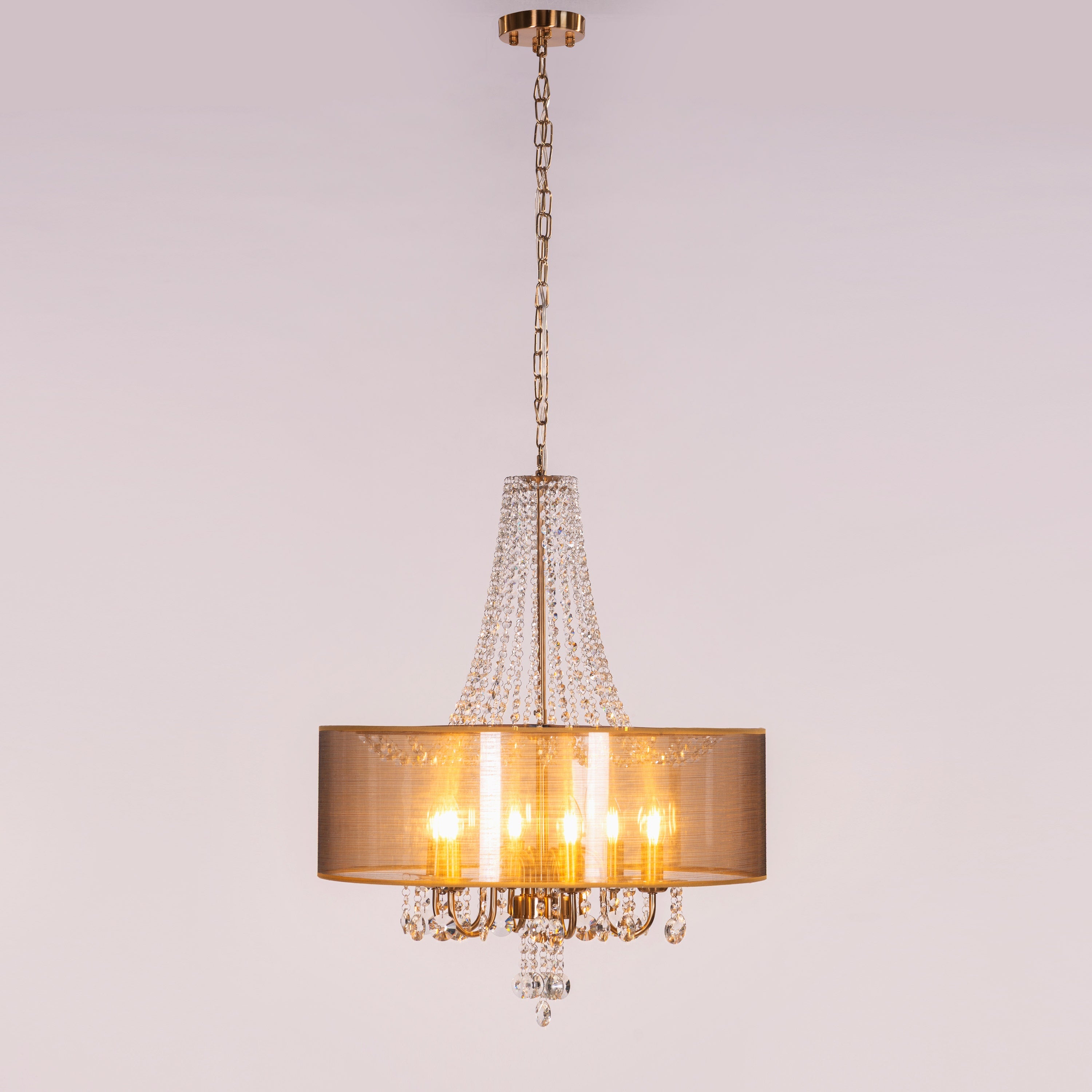 So In Love (Medium, Gold) Crystal Chandelier