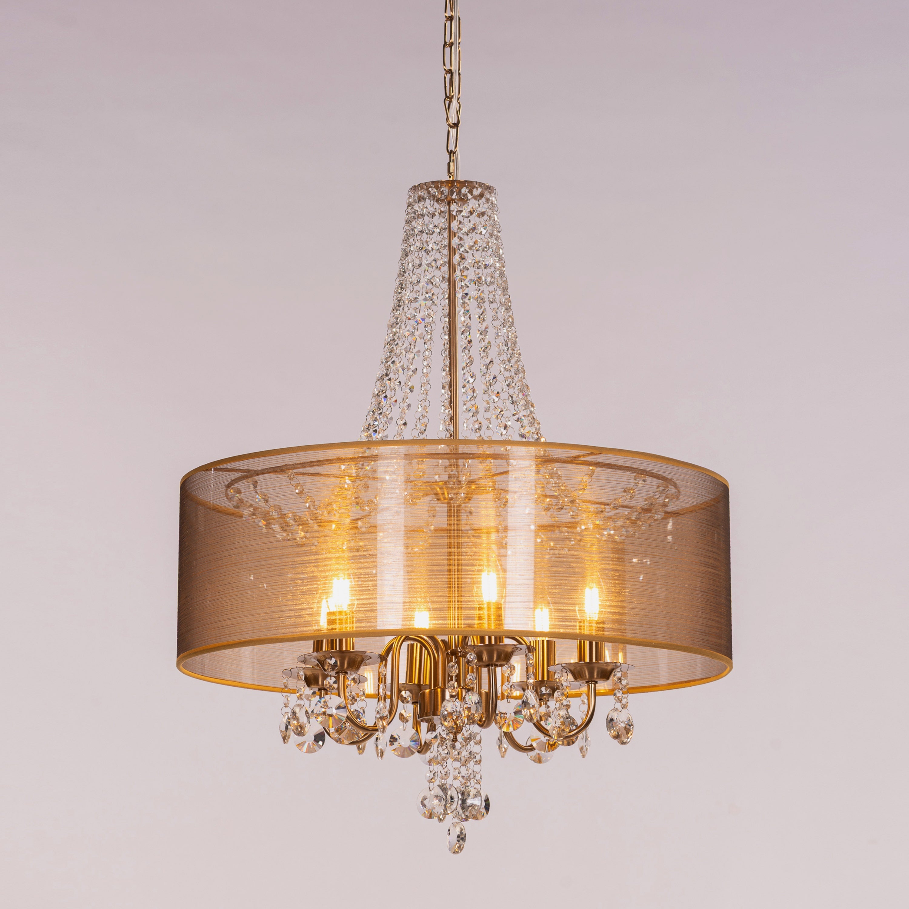 So In Love (Medium, Gold) Crystal Chandelier