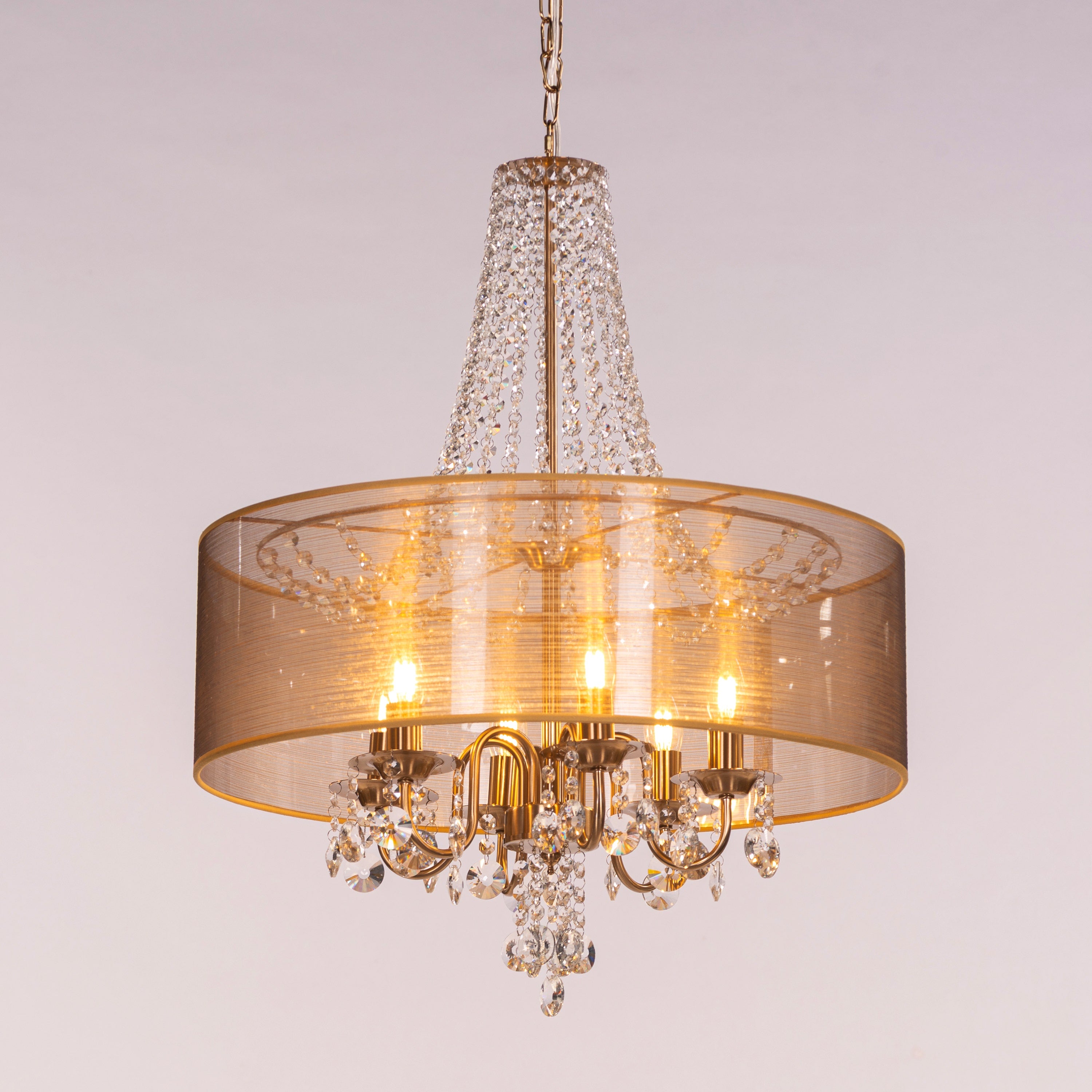 So In Love (Medium, Gold) Crystal Chandelier