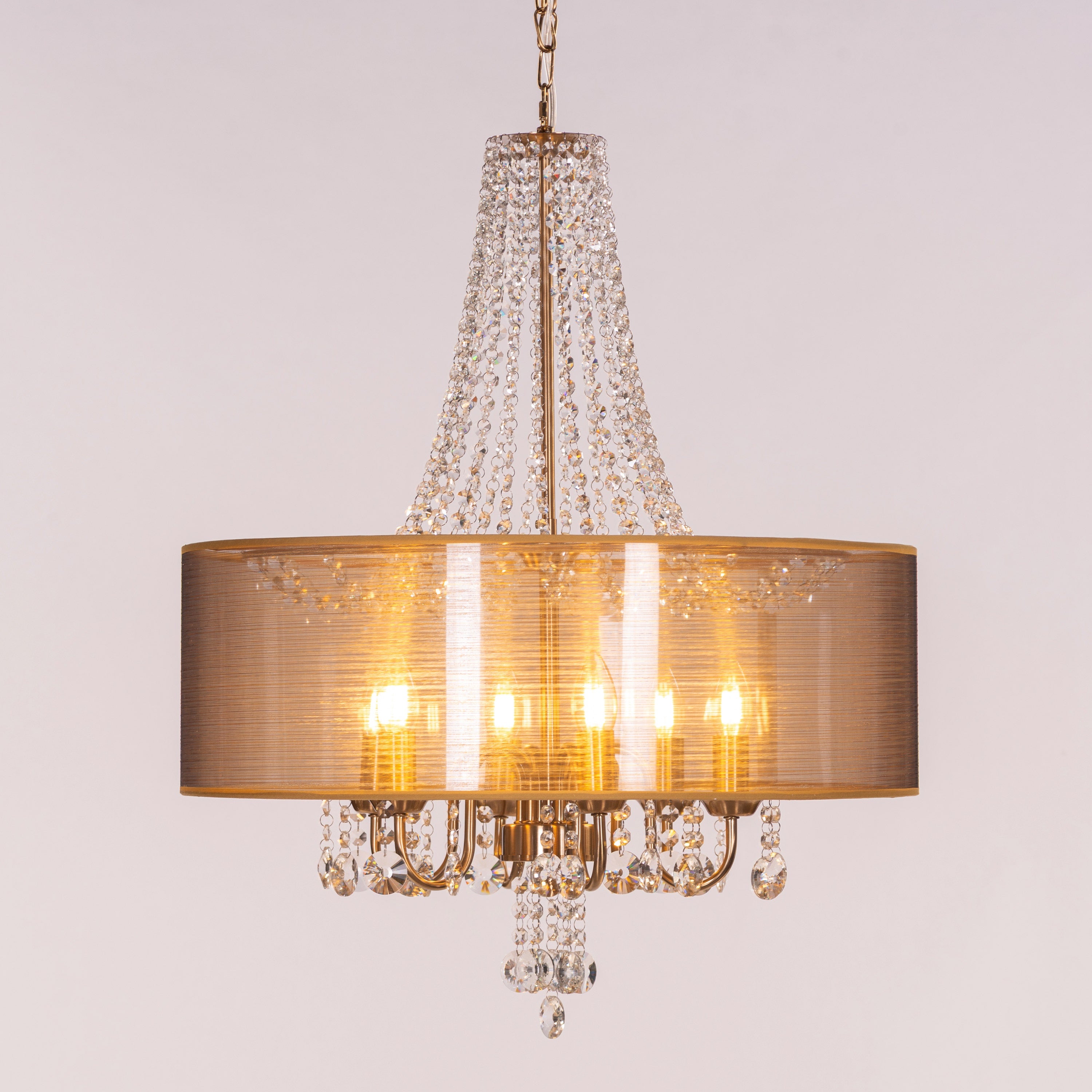 So In Love (Medium, Gold) Crystal Chandelier