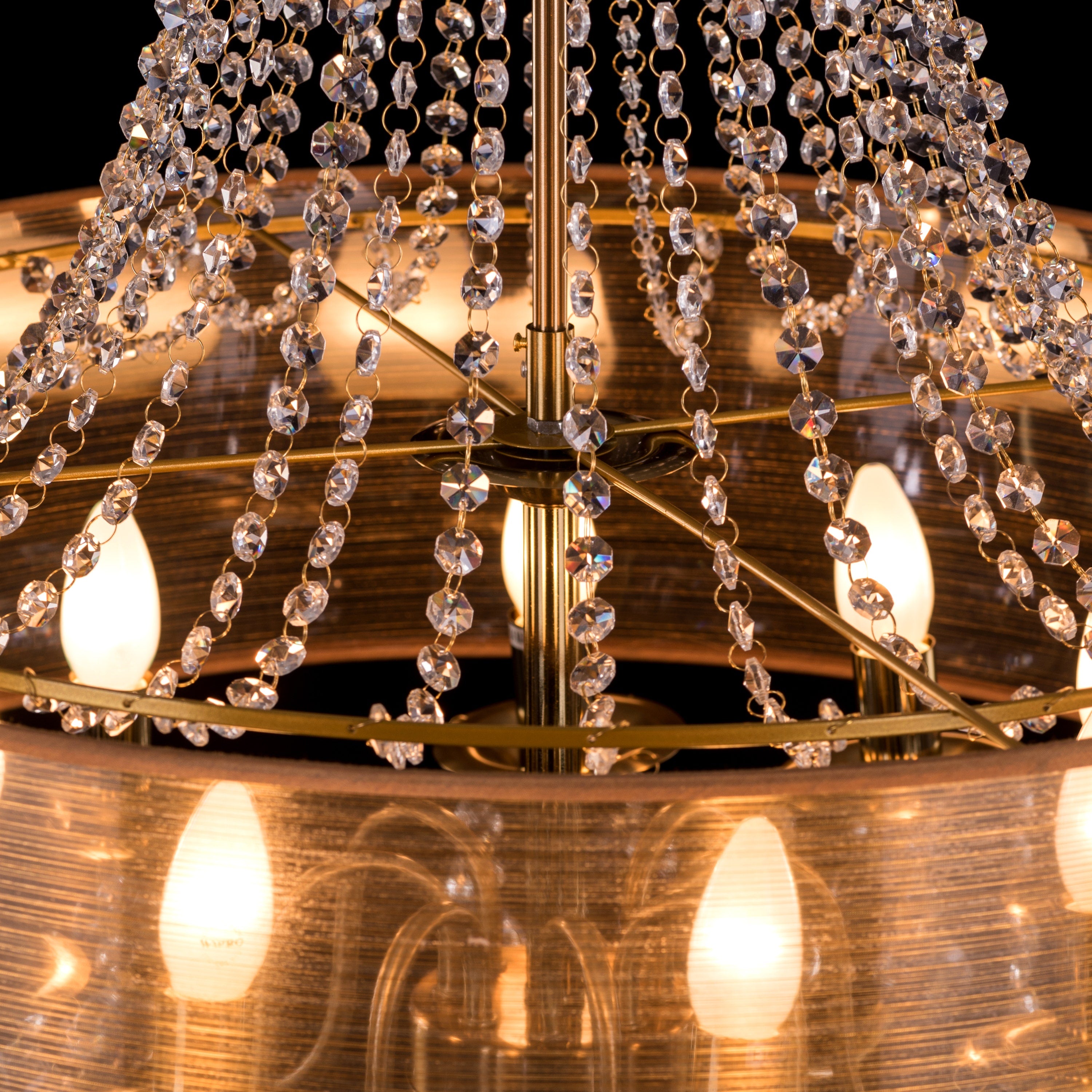 So In Love (Large, Gold) Crystal Chandelier