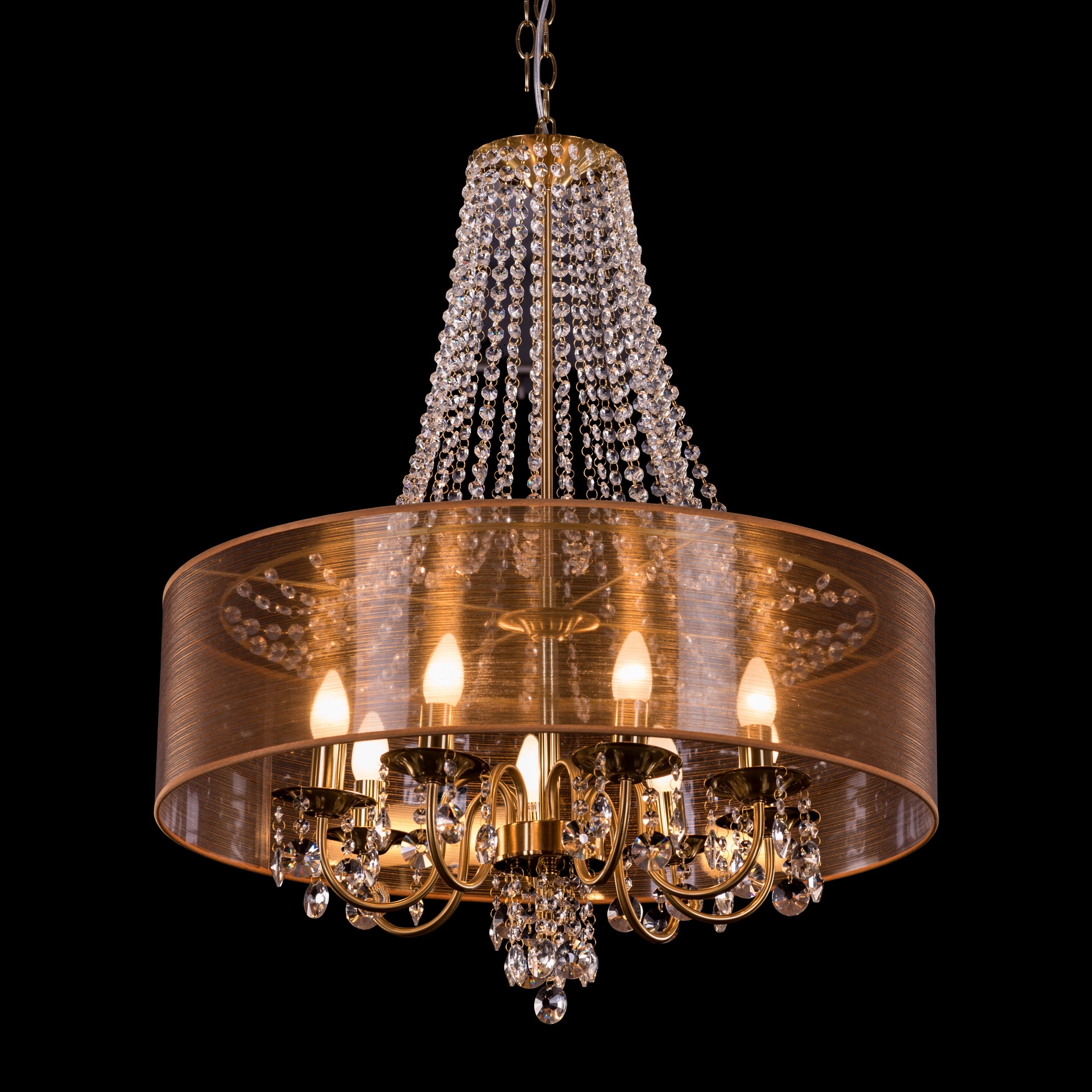 So In Love (Large, Gold) Crystal Chandelier
