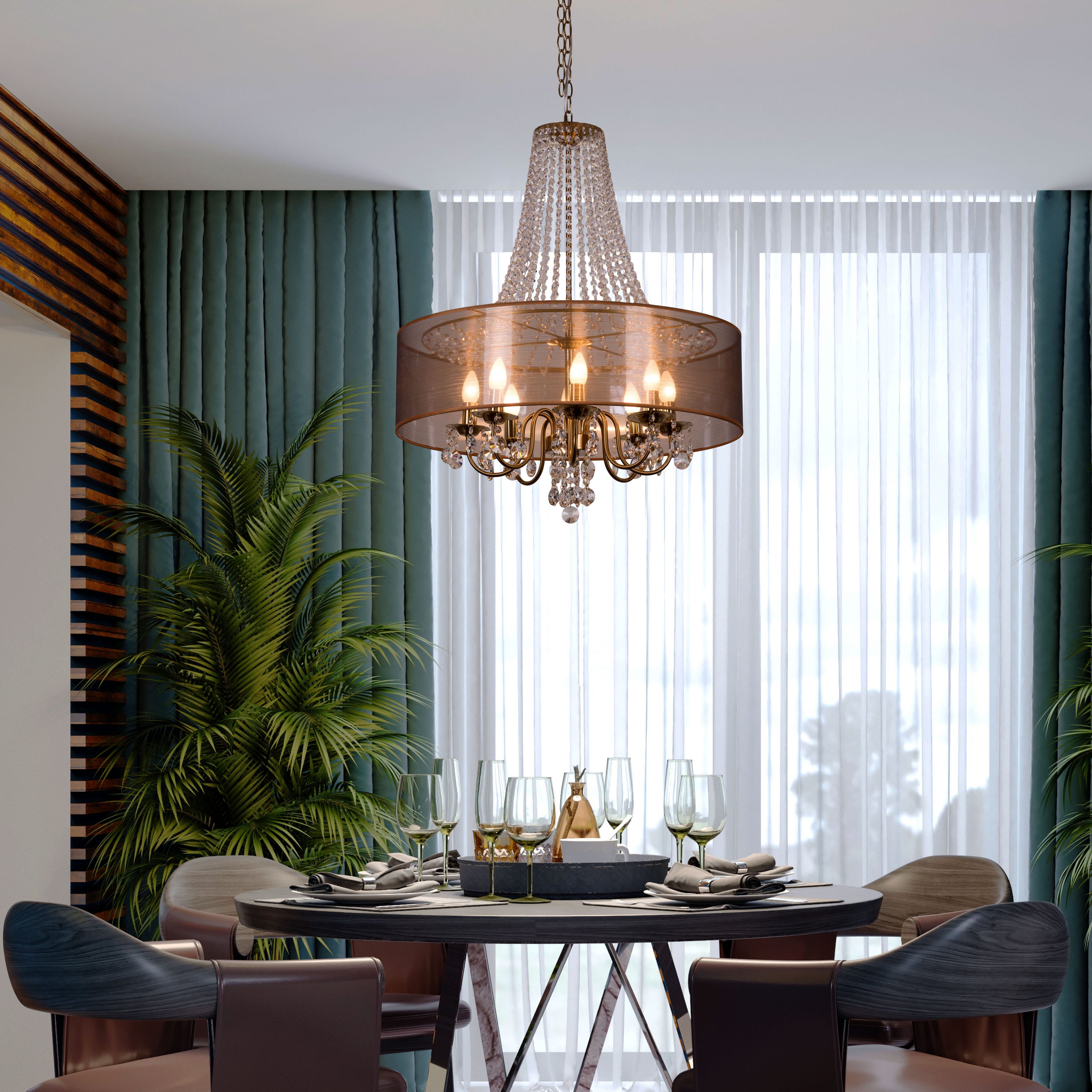 So In Love (Large, Gold) Crystal Chandelier