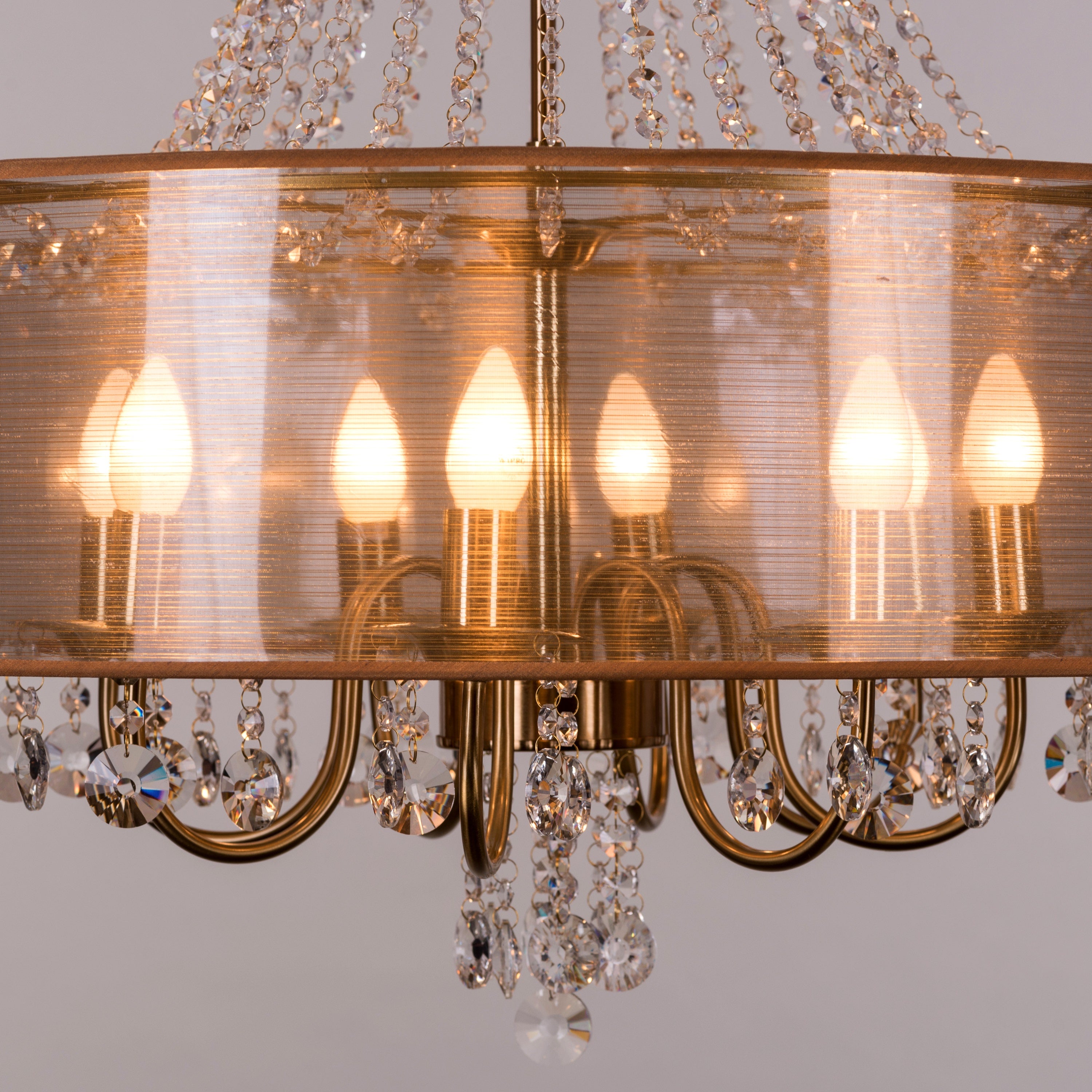 So In Love (Large, Gold) Crystal Chandelier