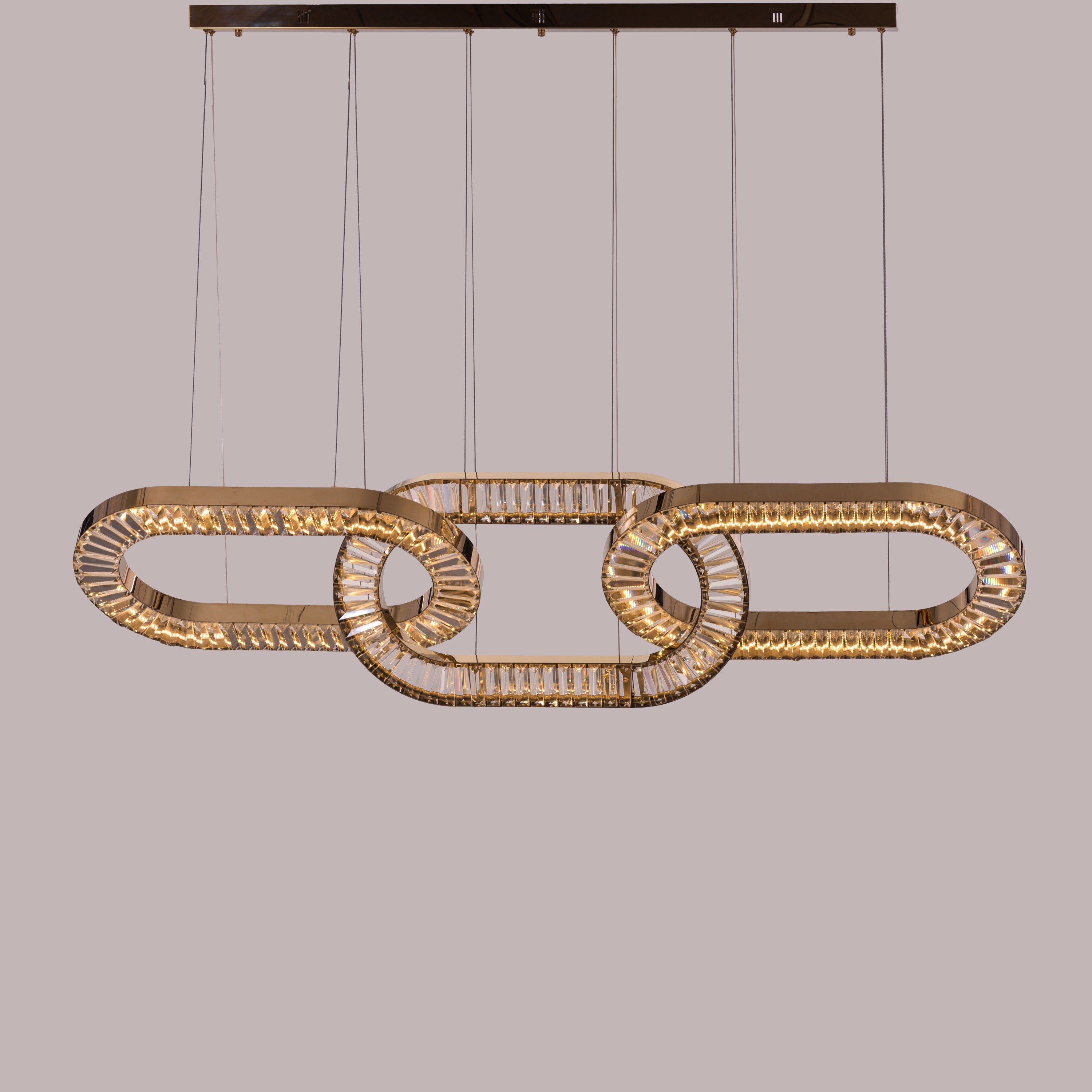 Welcome to Beverly Hills Grand (Large, Gold, 3 Color Dimmable LED With Remote Control) Crystal Chandelier