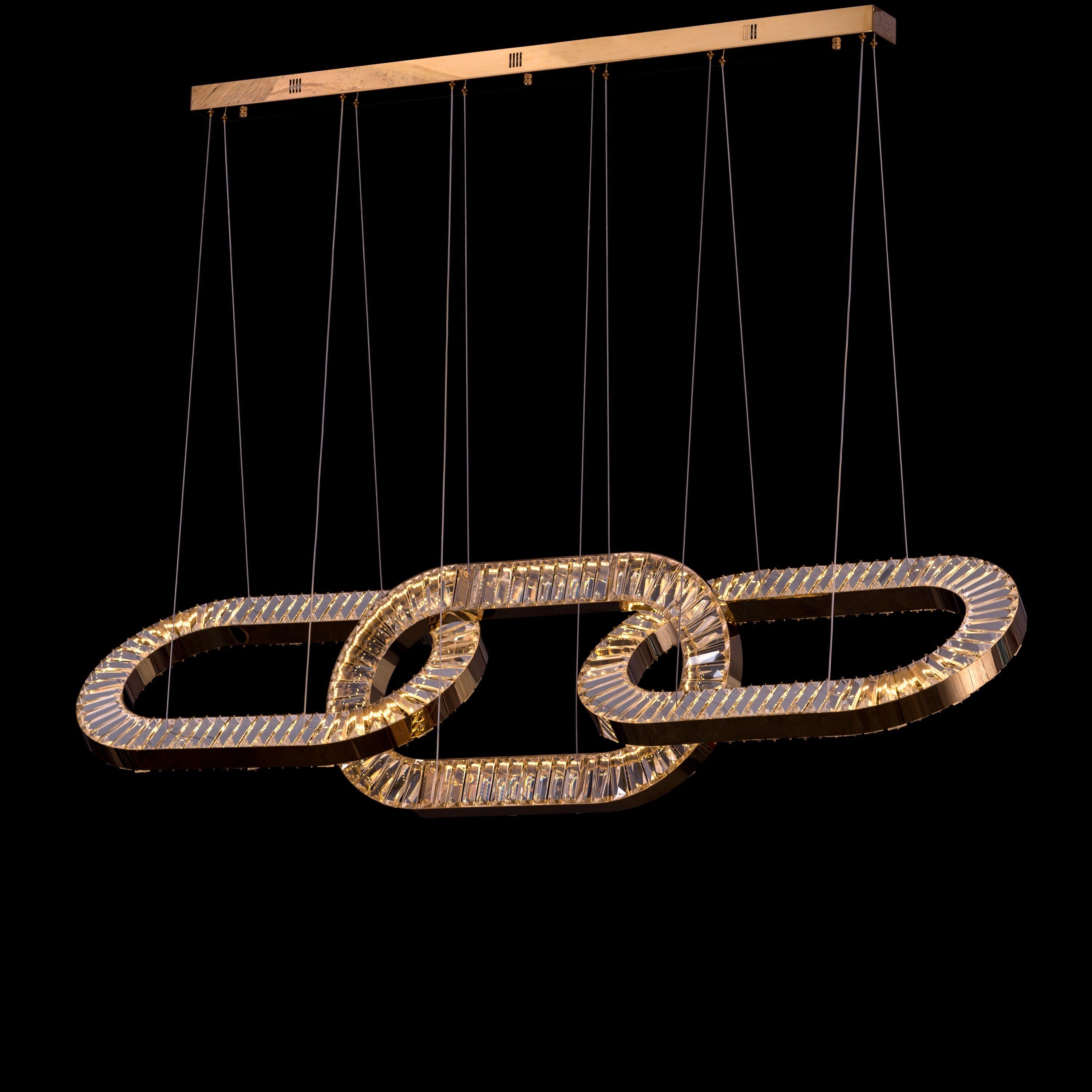 Welcome to Beverly Hills Grand (Large, Gold, 3 Color Dimmable LED With Remote Control) Crystal Chandelier