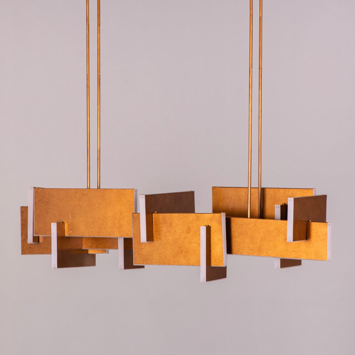 Fires Of Heaven (Large, Grunge Gold, 3 Color Dimmable LED with Remote Control) Chandelier