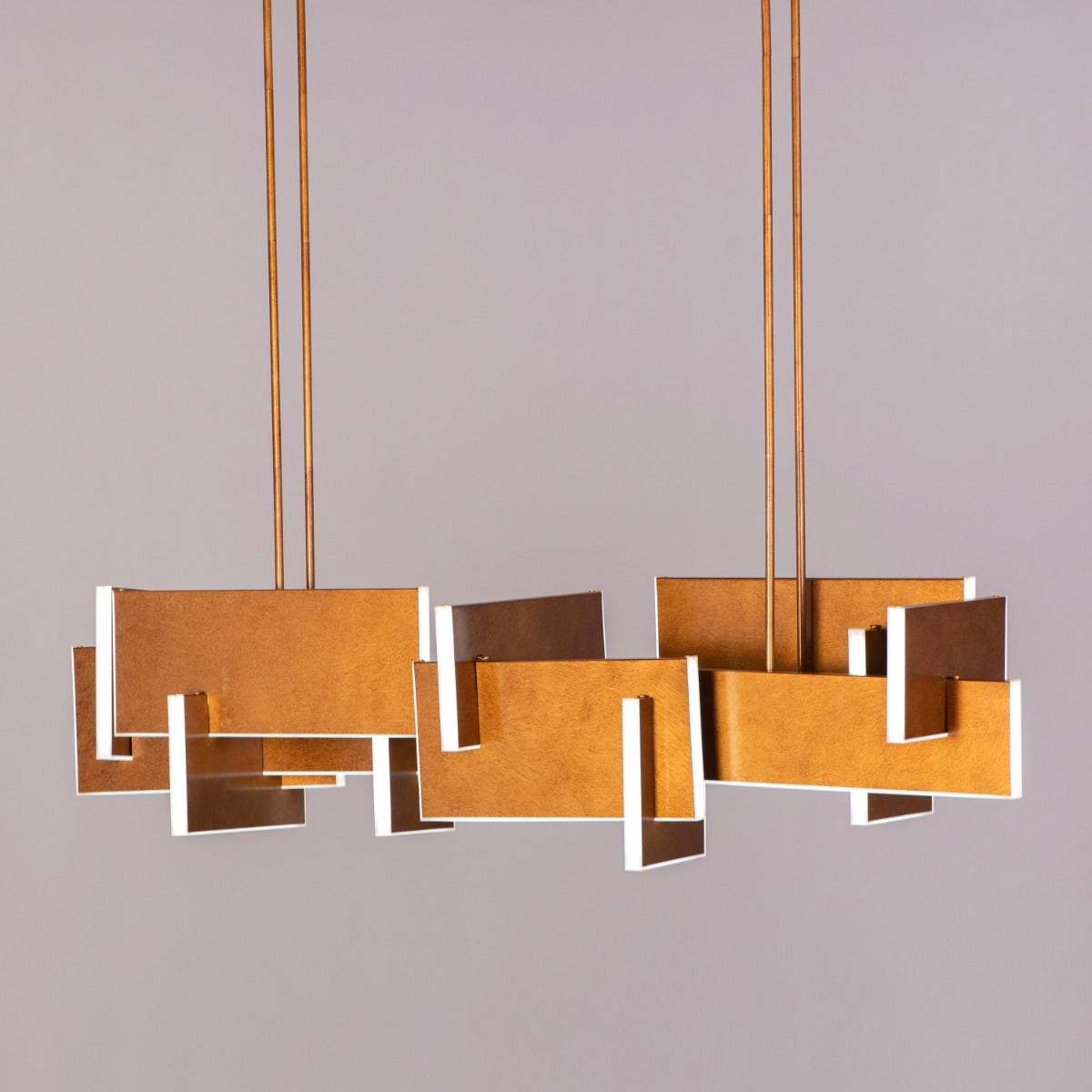 Fires Of Heaven (Large, Grunge Gold, 3 Color Dimmable LED with Remote Control) Chandelier