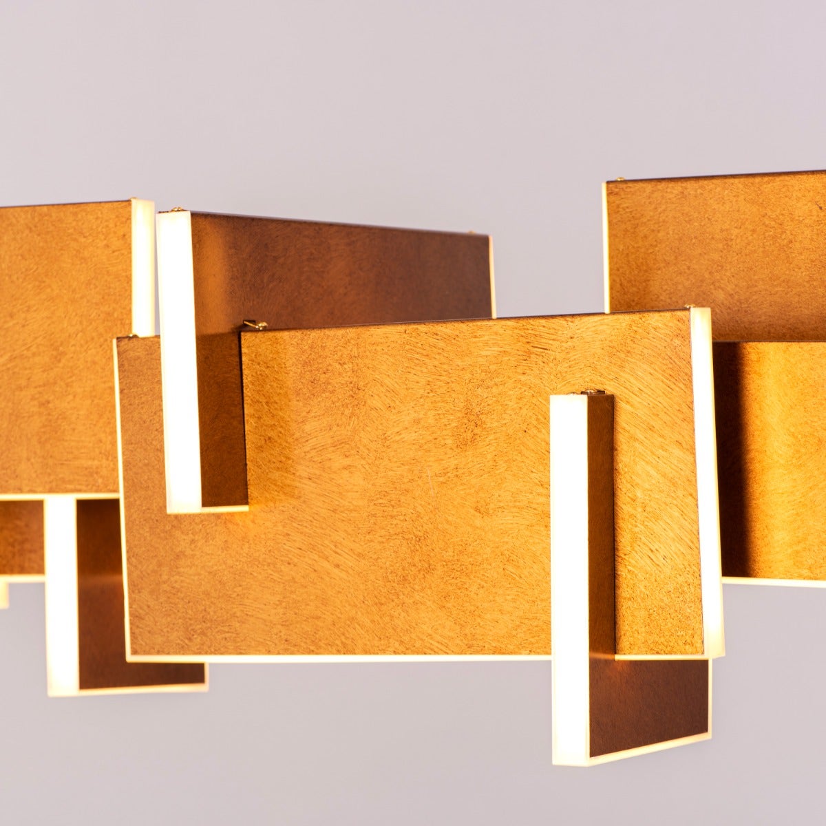 Fires Of Heaven (Large, Grunge Gold, 3 Color Dimmable LED with Remote Control) Chandelier