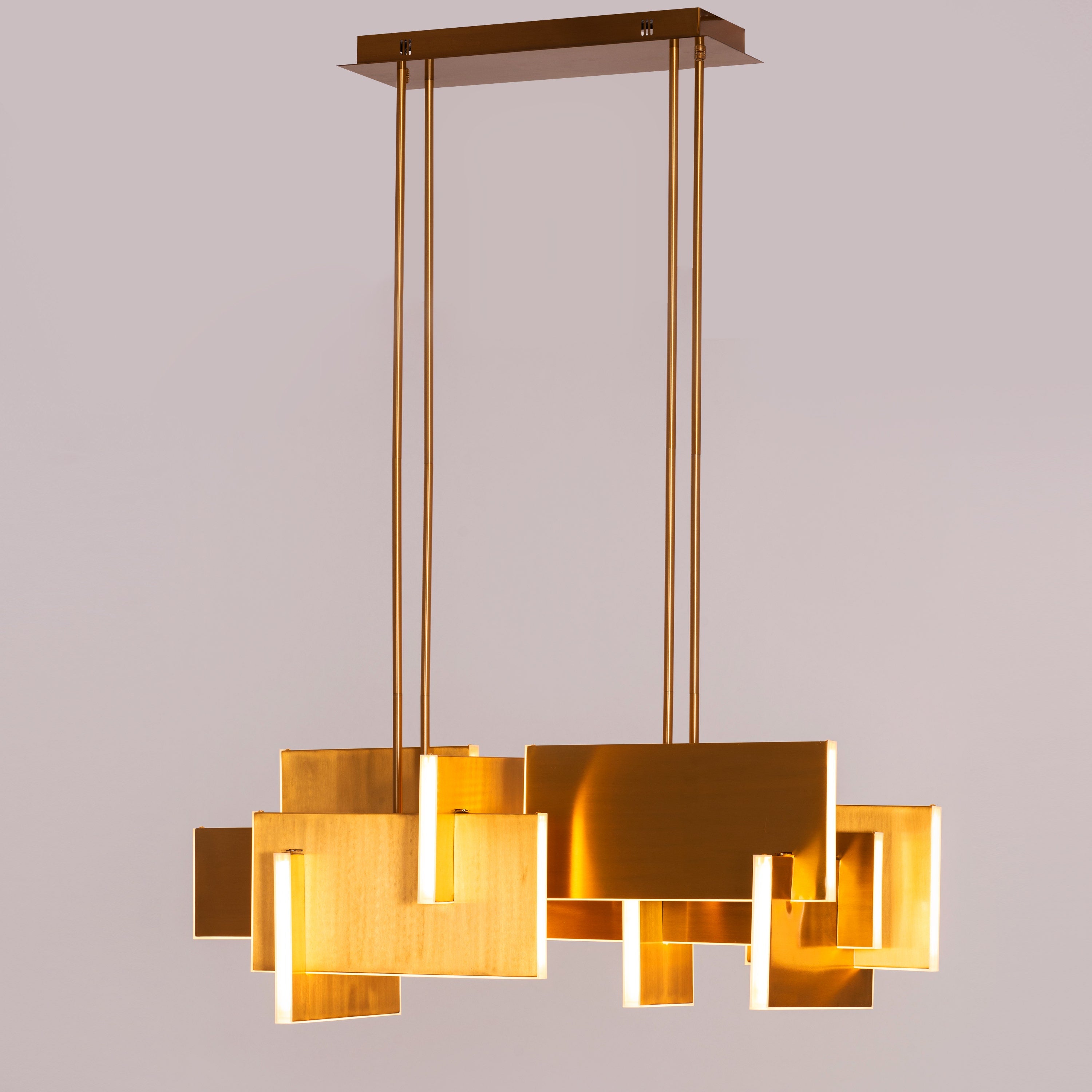 Fires Of Heaven (Medium, Grunge Gold, 3 Color Dimmable LED with Remote Control) Chandelier