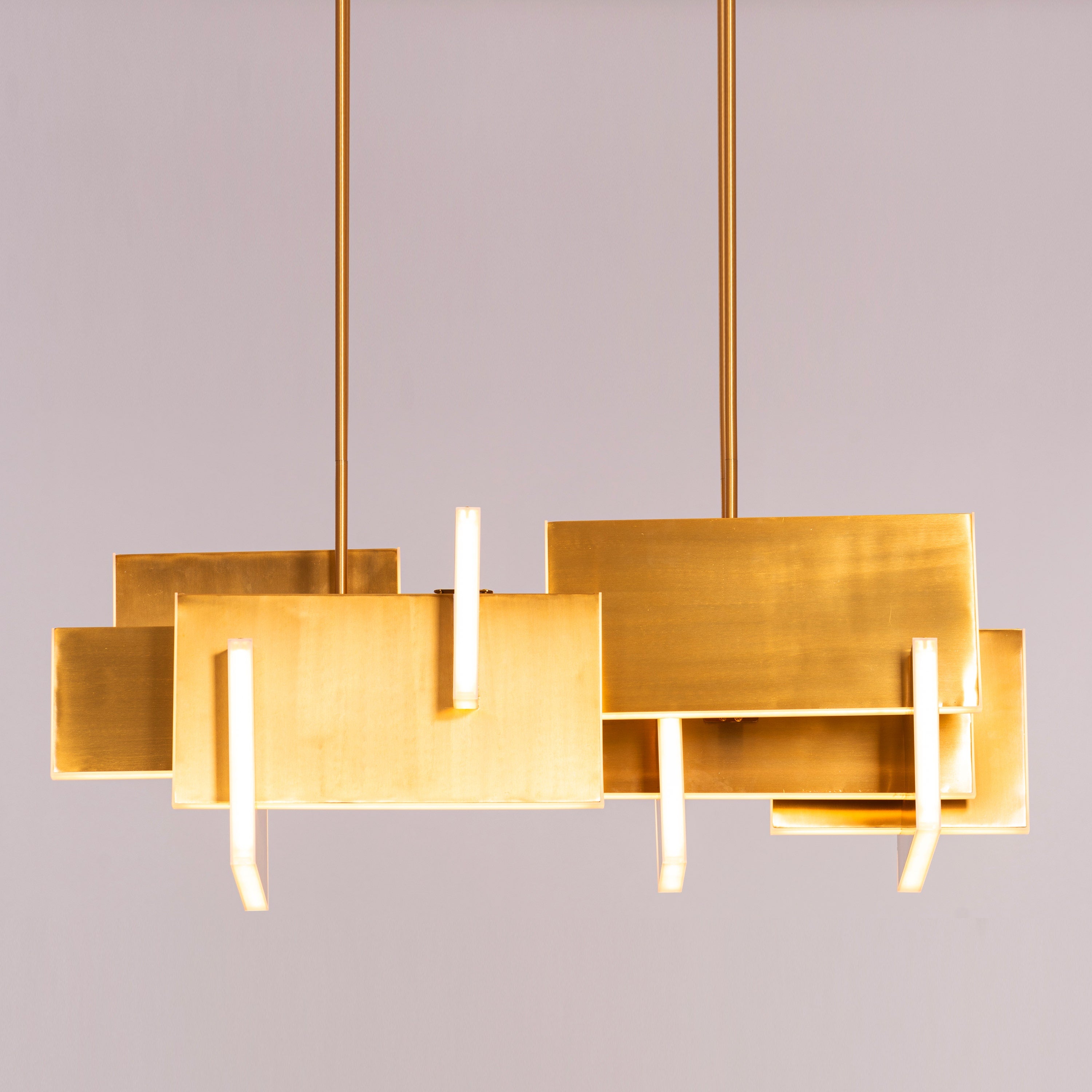 Fires Of Heaven (Medium, Grunge Gold, 3 Color Dimmable LED with Remote Control) Chandelier