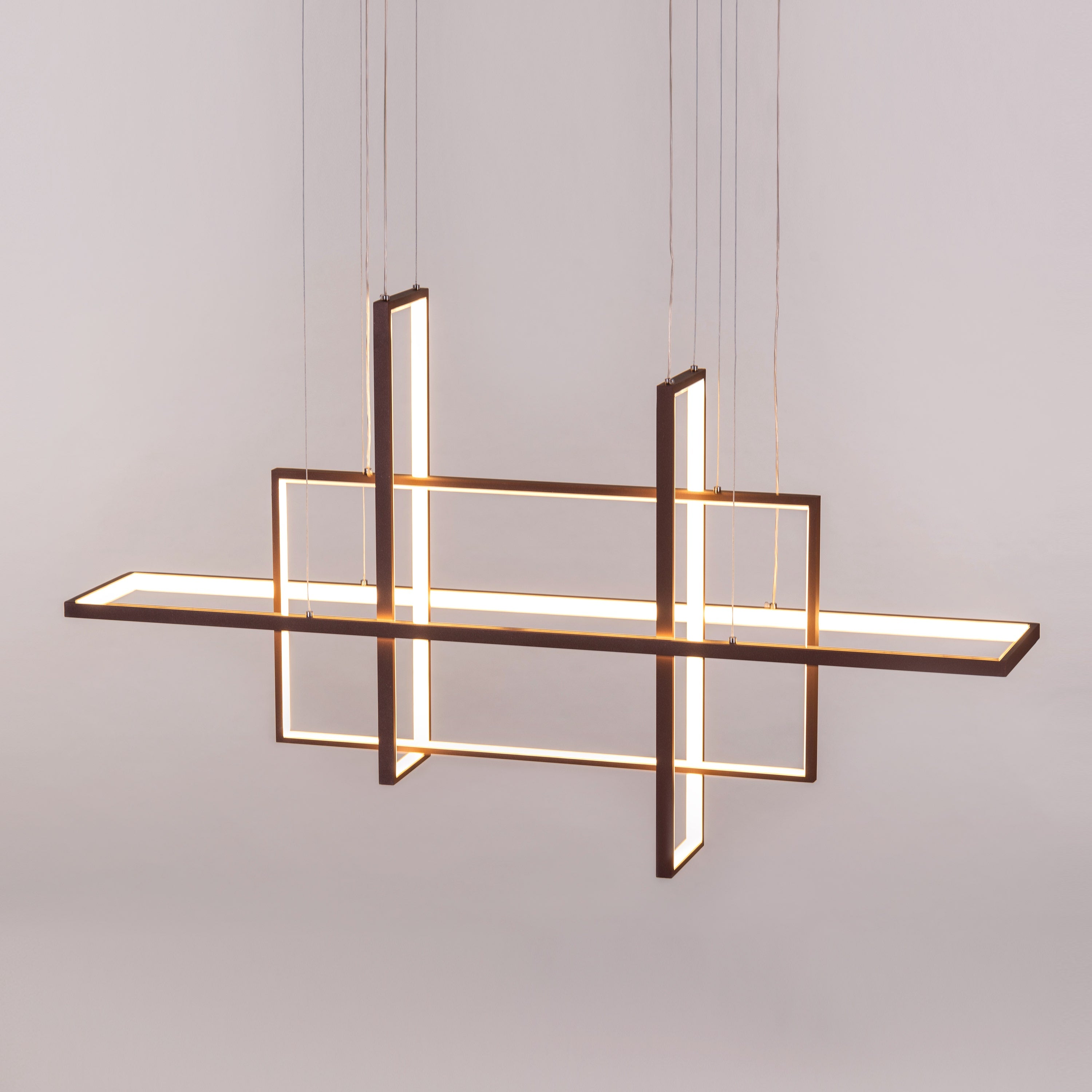 Memory Lane (Large, Brown, Dimmable LED with Remote Control) Chandelier