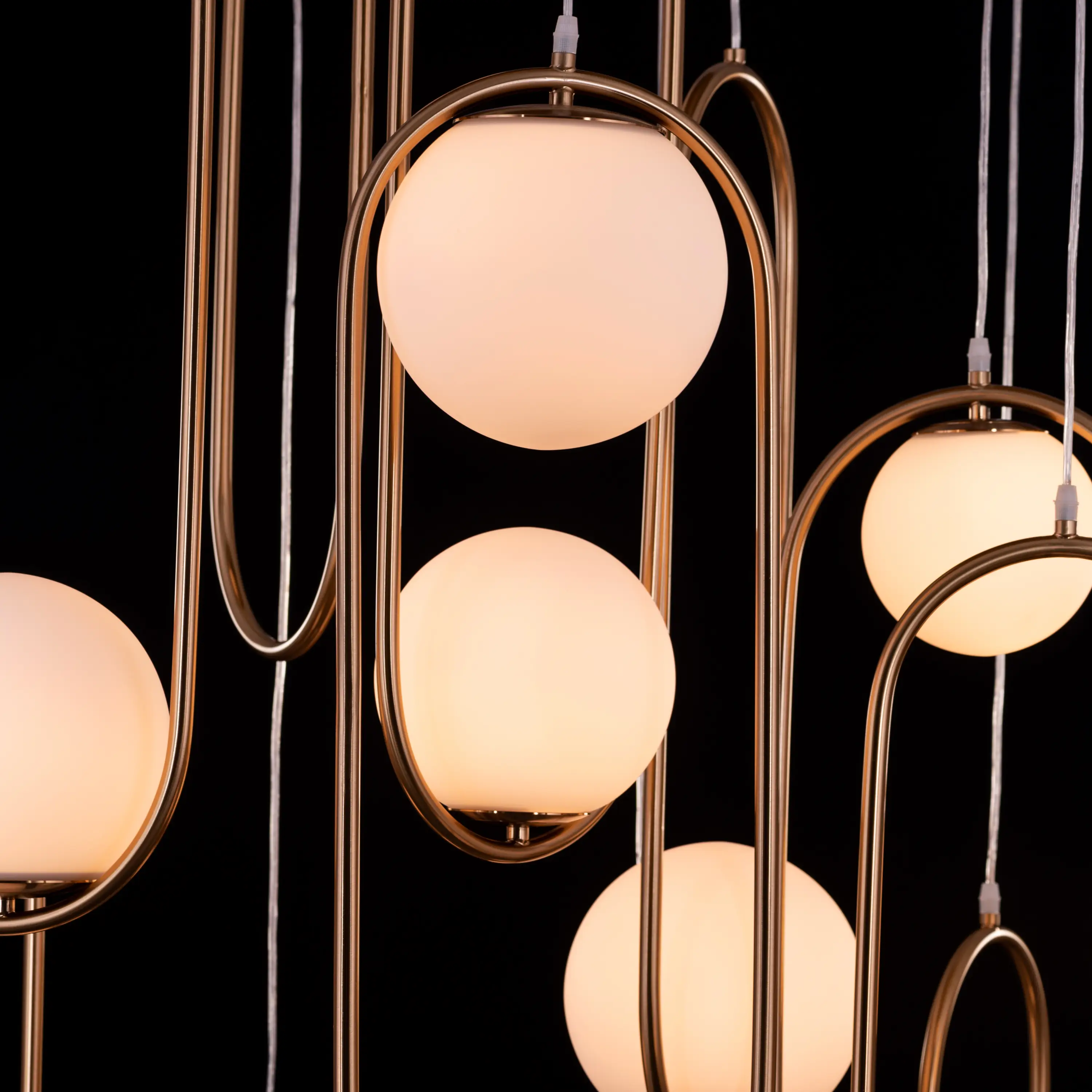 April In Paris (Large, Gold) Double Height Chandelier