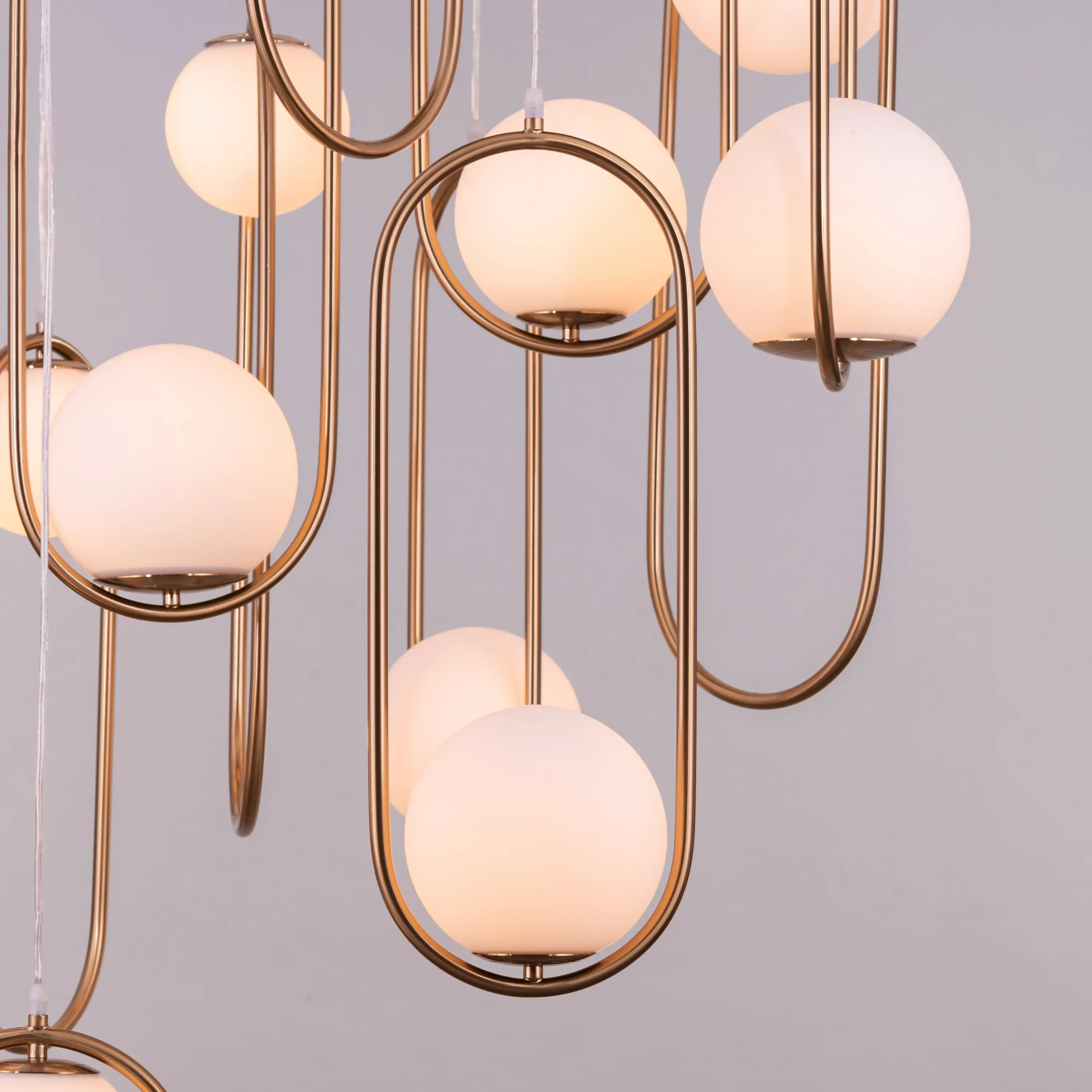 April In Paris (Large, Gold) Double Height Chandelier