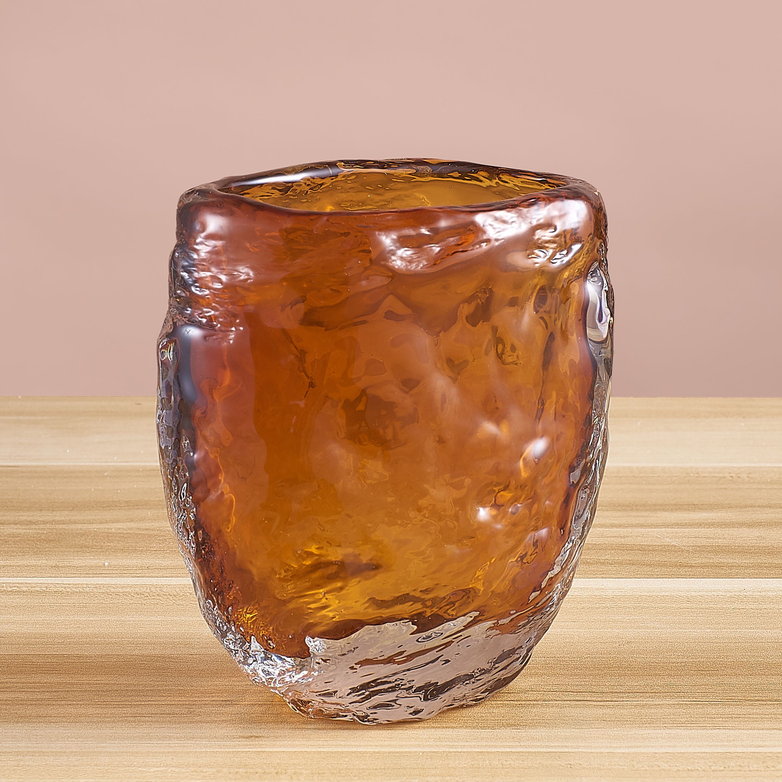 Hidden Heart (Orange) Glass