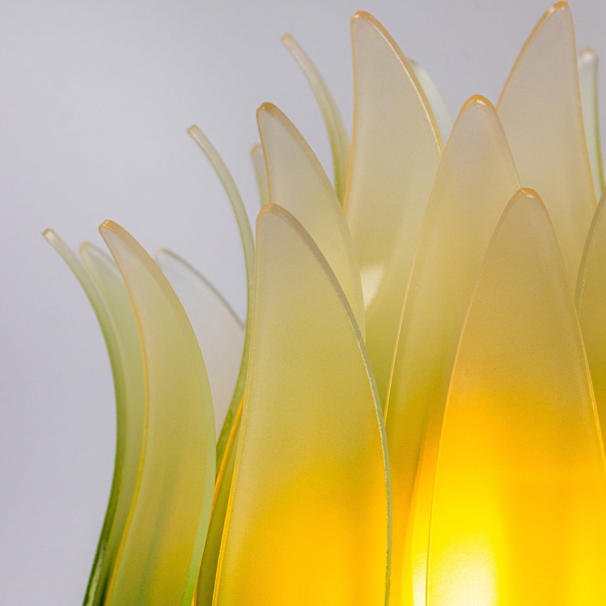 Konoha Whisper (Grey, Green & Amber) Gradient Floor Lamp