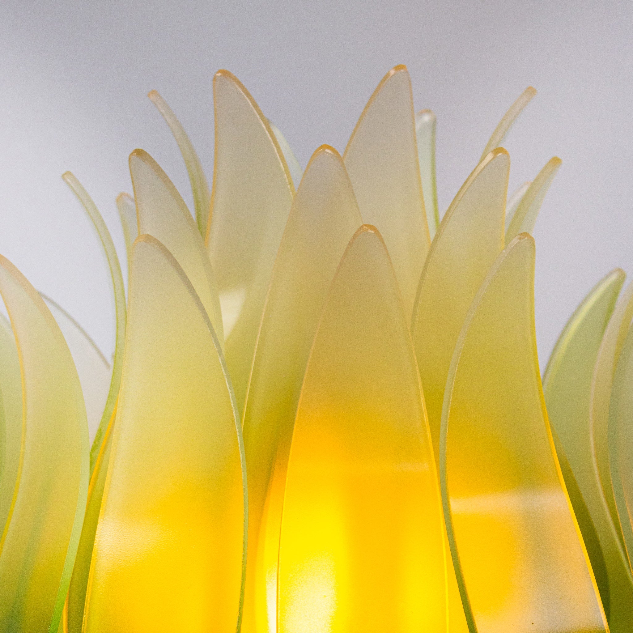 Konoha Whisper (Grey, Green & Amber) Gradient Floor Lamp