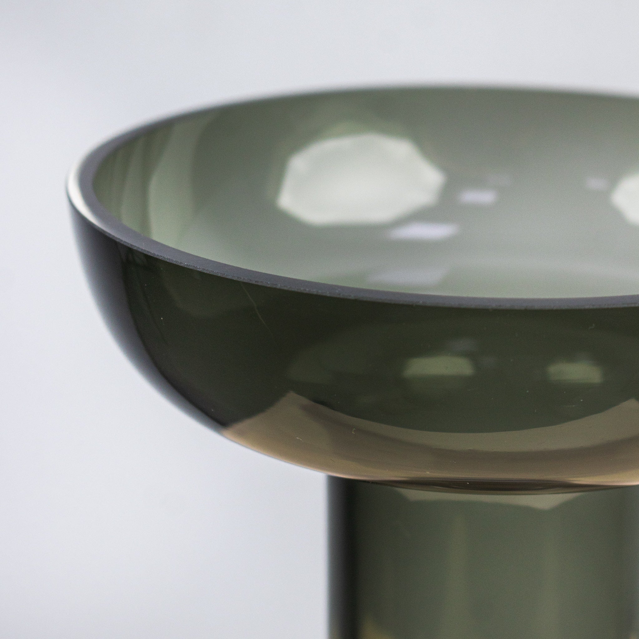 Smokey Pedestal Vase